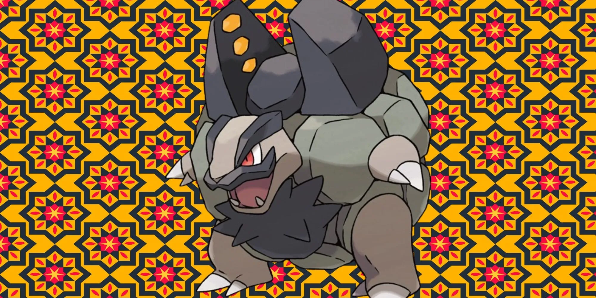Alola Golem hệ Đá/Điện với bộ ria và đá từ tính đặc trưng