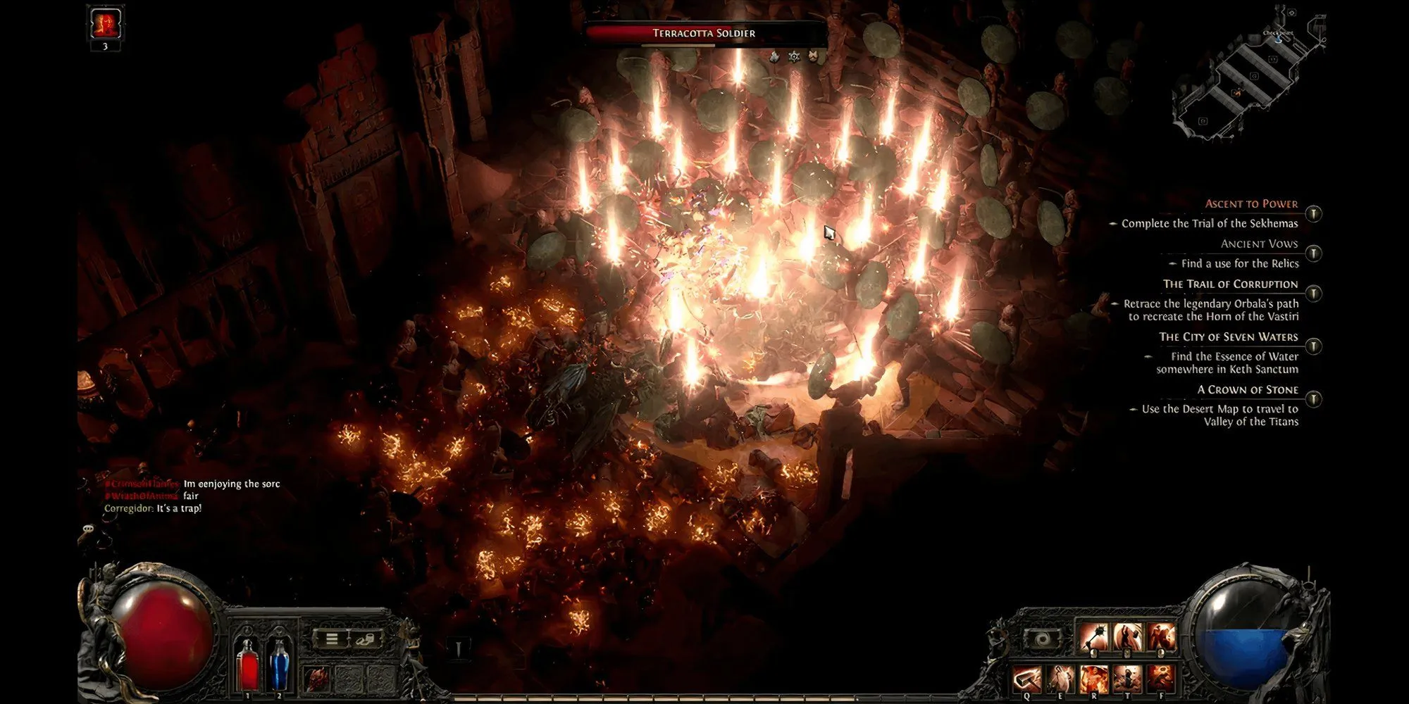 Hình ảnh nhân vật Chiến binh (Warrior) trong Path of Exile 2