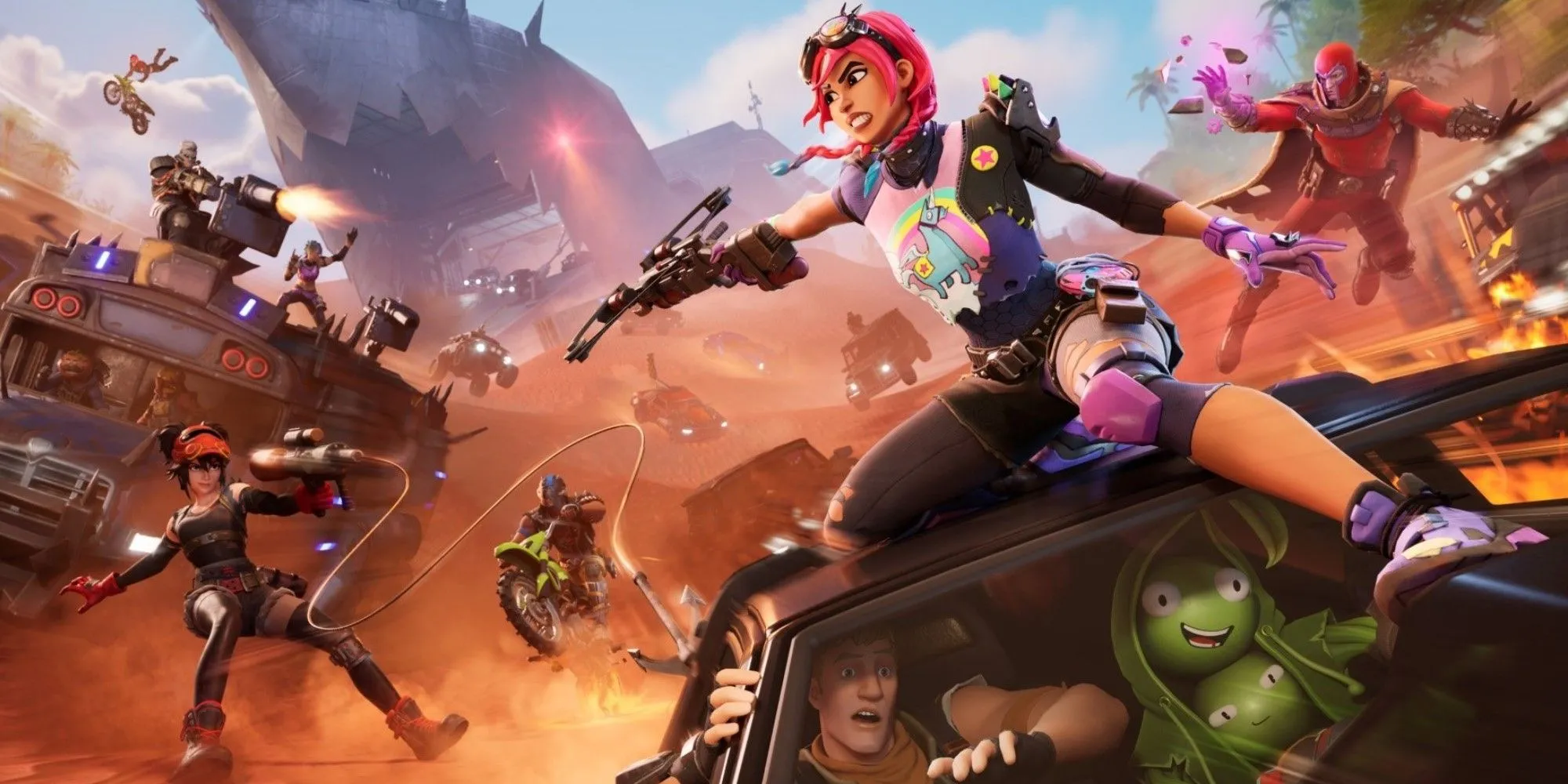 Keyart Fortnite Chapter 5 Season 3 Wrecked đầy kịch tính