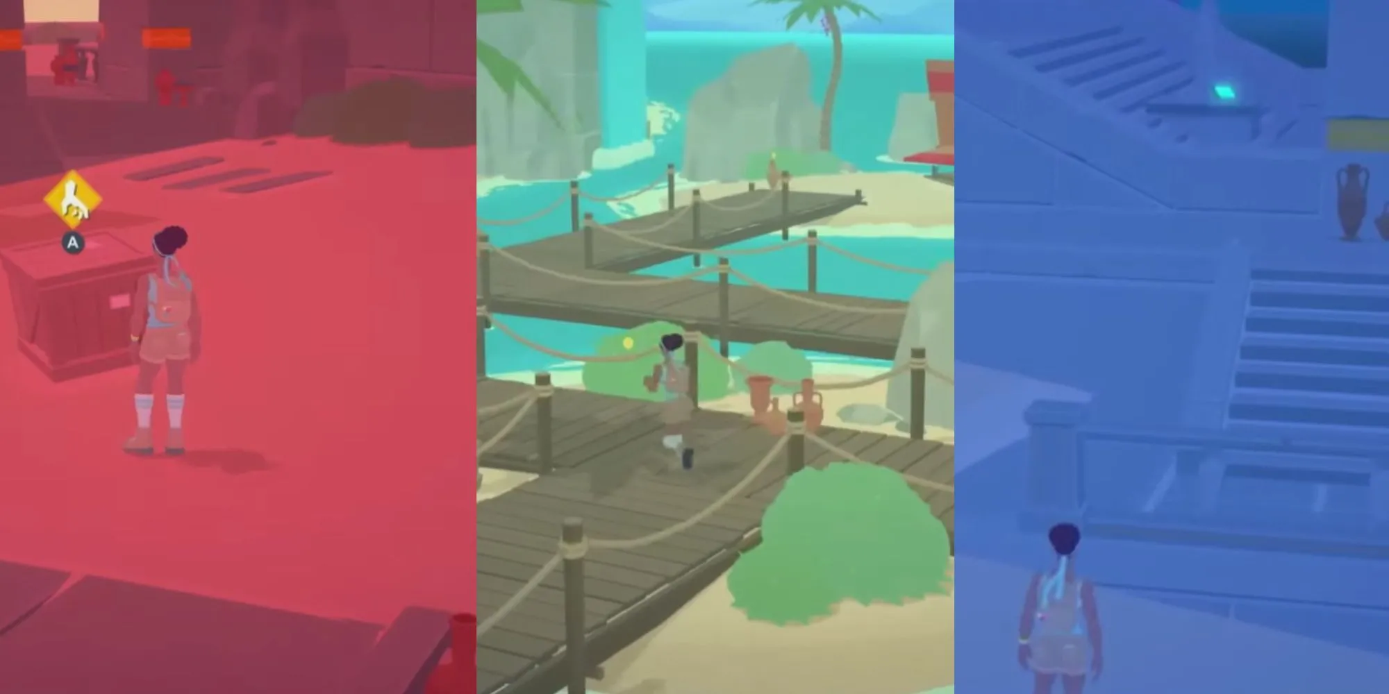 Khám phá hòn đảo và thu thập kỷ vật giúp các vị thần phục hồi ký ức trong Mythwrecked: Ambrosia Island.