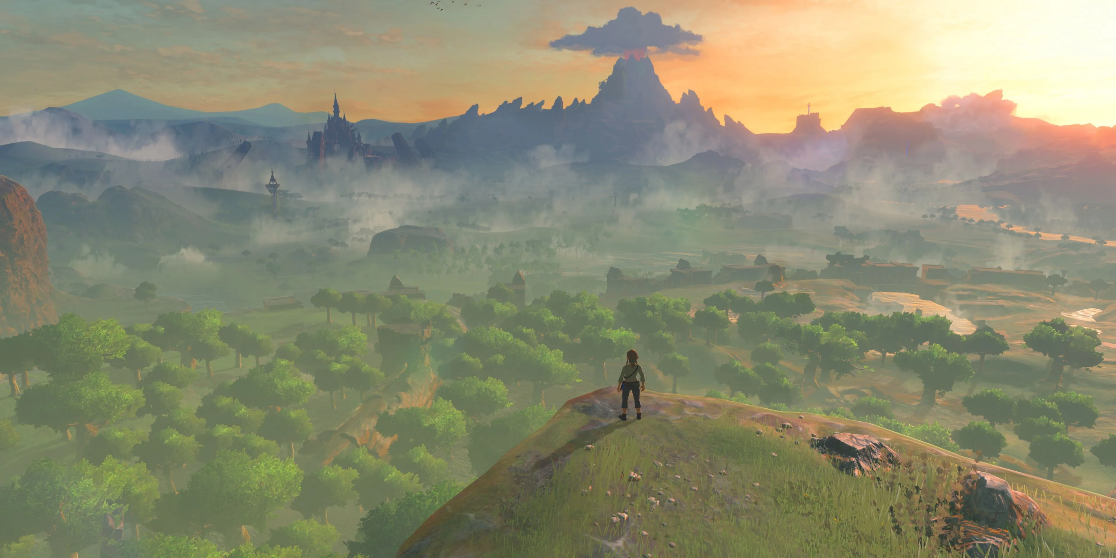 Khung cảnh rộng lớn và tự do khám phá trong The Legend of Zelda: Breath of the Wild
