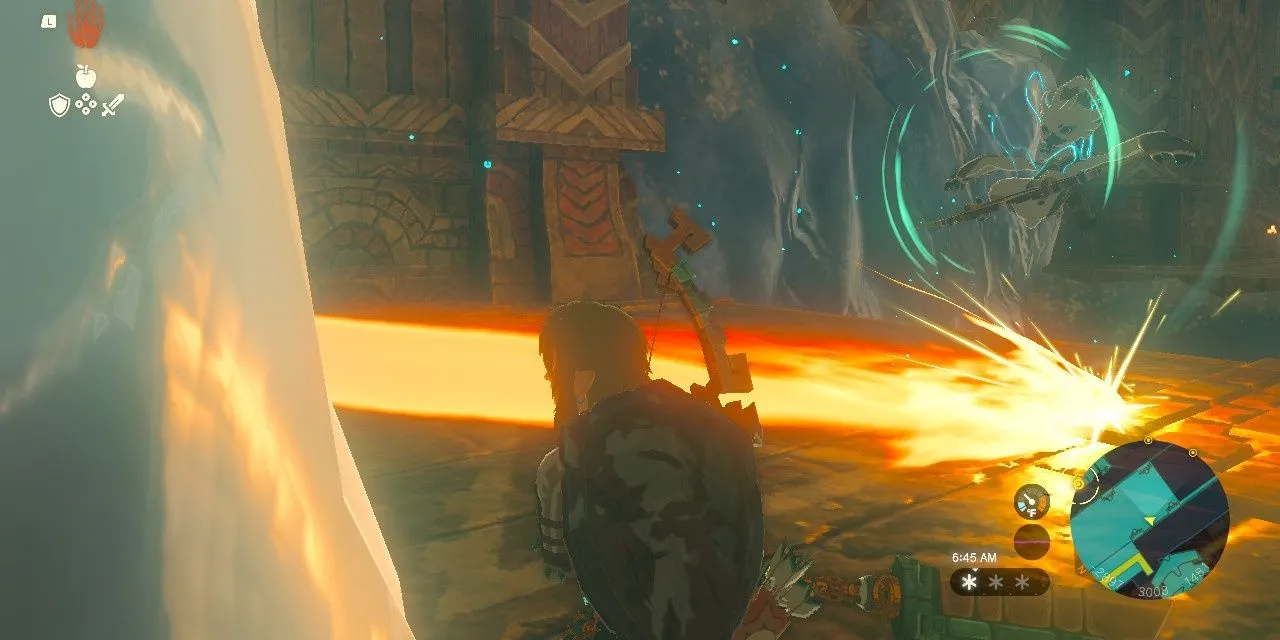 Link và Tulin chiến đấu trong The Legend of Zelda: Tears of the Kingdom