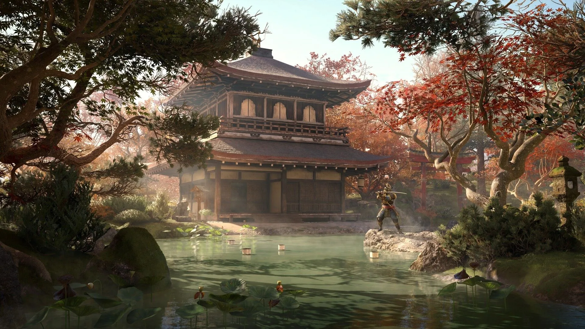 Một cảnh chiến đấu trong Assassin's Creed Shadows