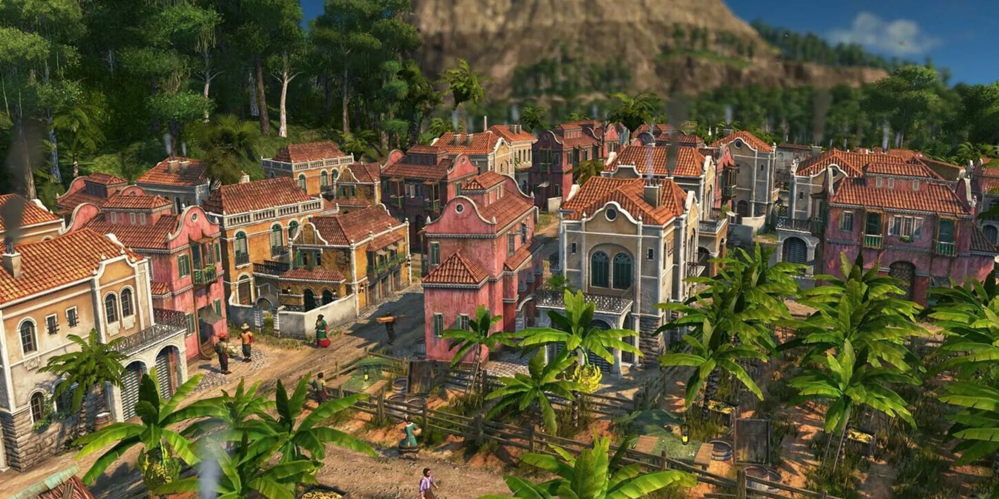 Một đồn điền thuộc địa trong Anno 1800 tại Tân Thế Giới