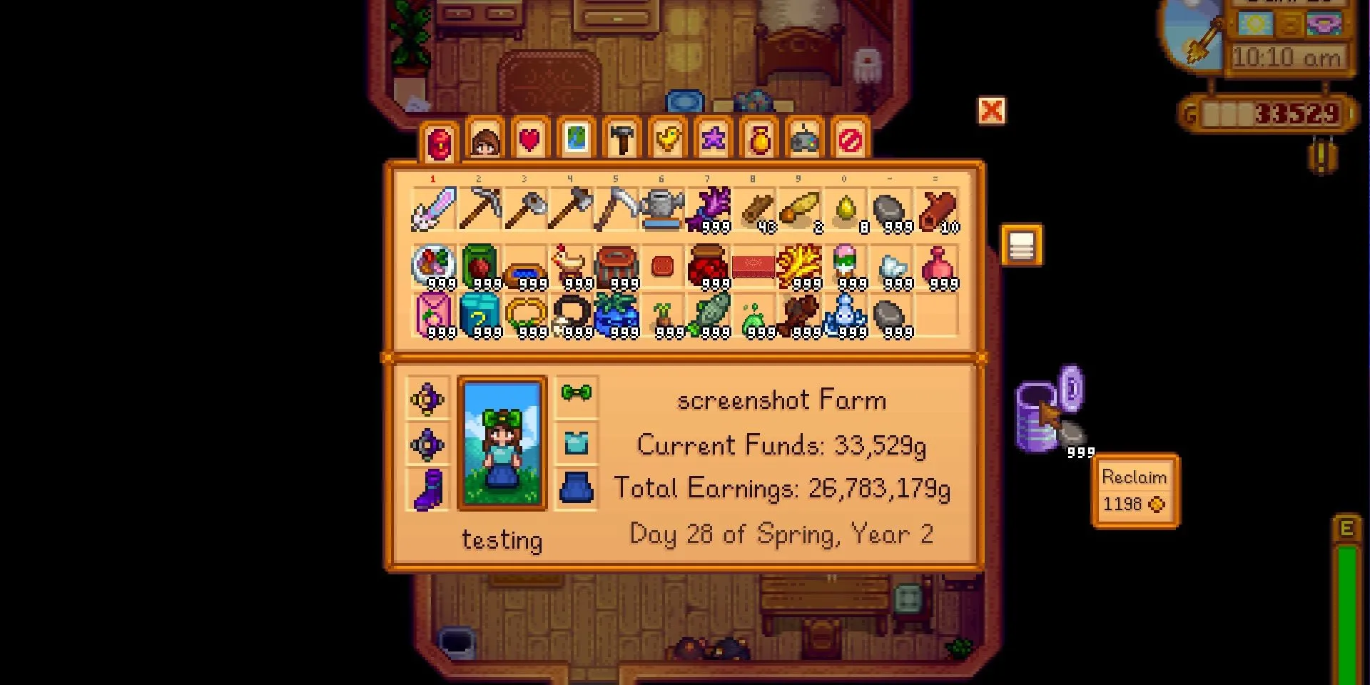 Thùng rác trong Stardew Valley cho phép lấy lại tiền khi vứt đồ