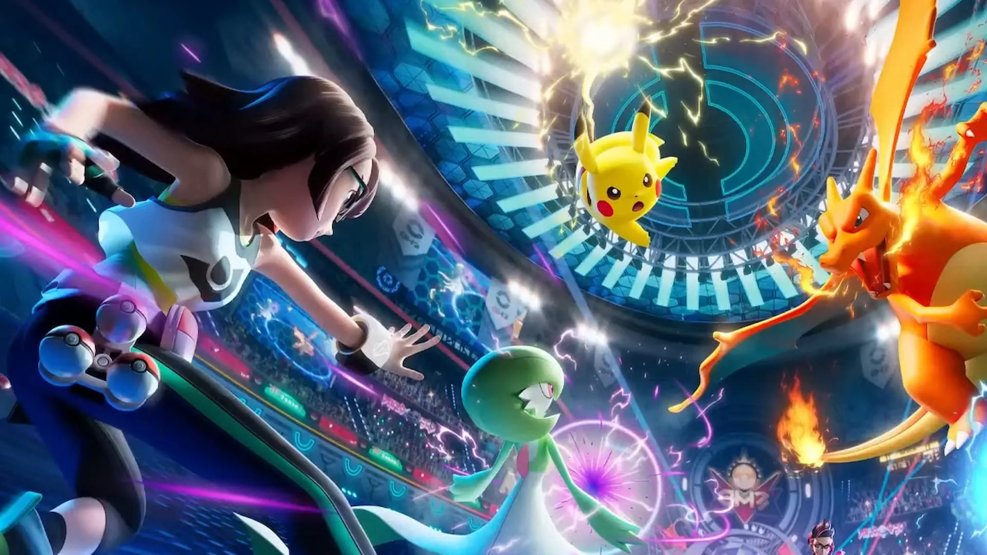 Pokemon Champions: Game Đối Kháng Mới Cho Switch và Mobile Sắp Ra Mắt 1 Trận chiến nảy lửa giữa Charizard Mega Evolution và Pikachu Terastal trong Pokemon Champions