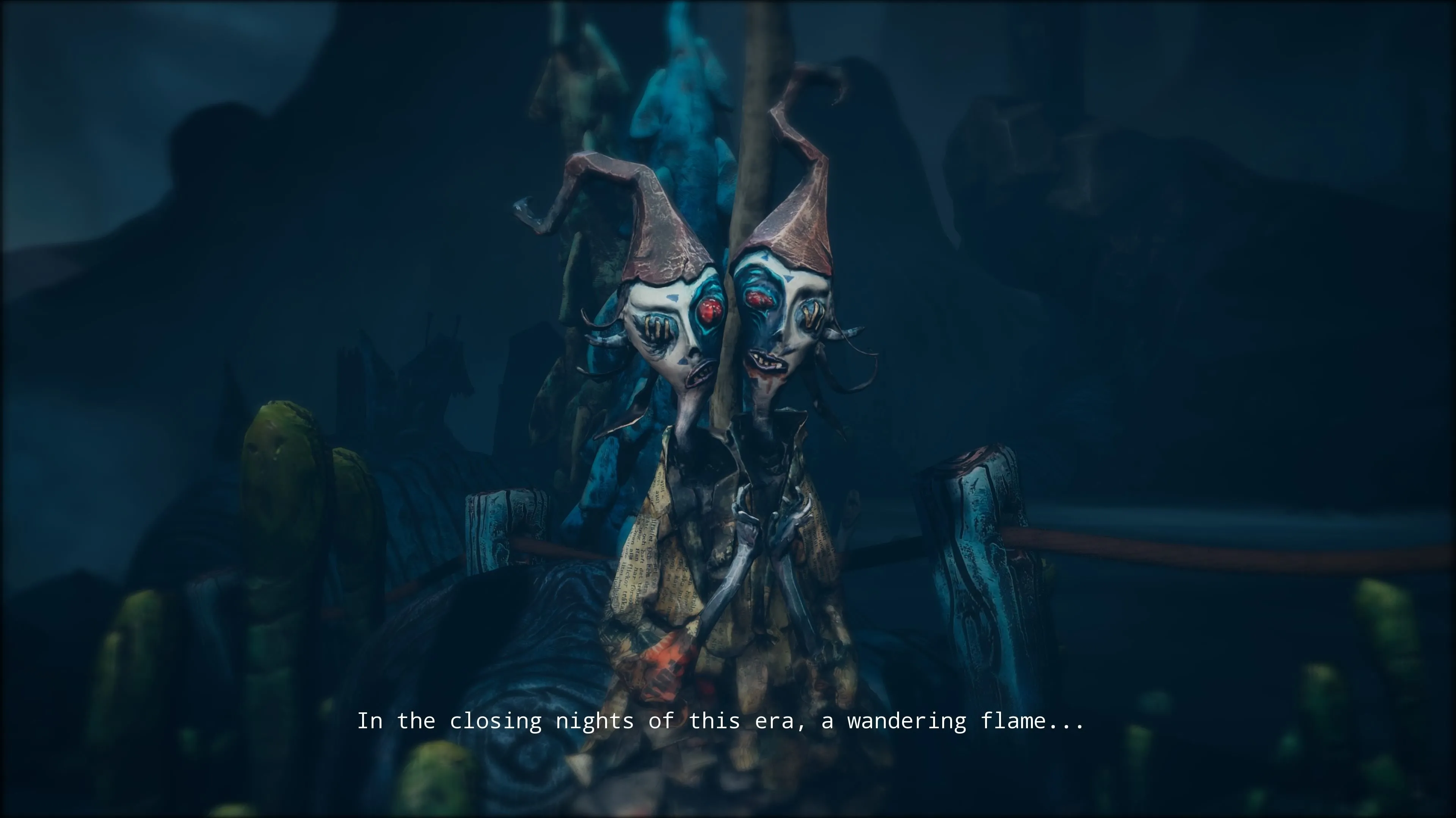 Thầy bói hai đầu, một trong những nhân vật độc đáo trong game The Midnight Walk