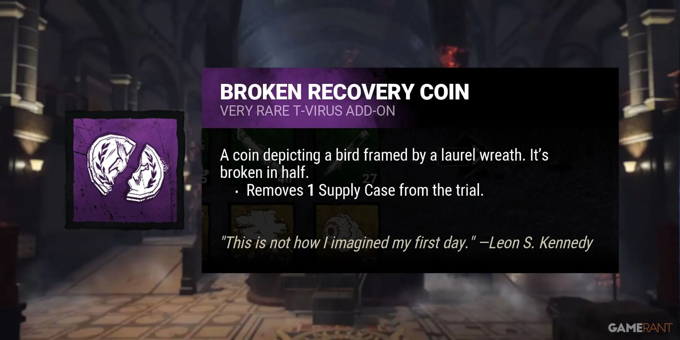 Add-on Broken Recovery Coin giảm Supply Case cho Survivor