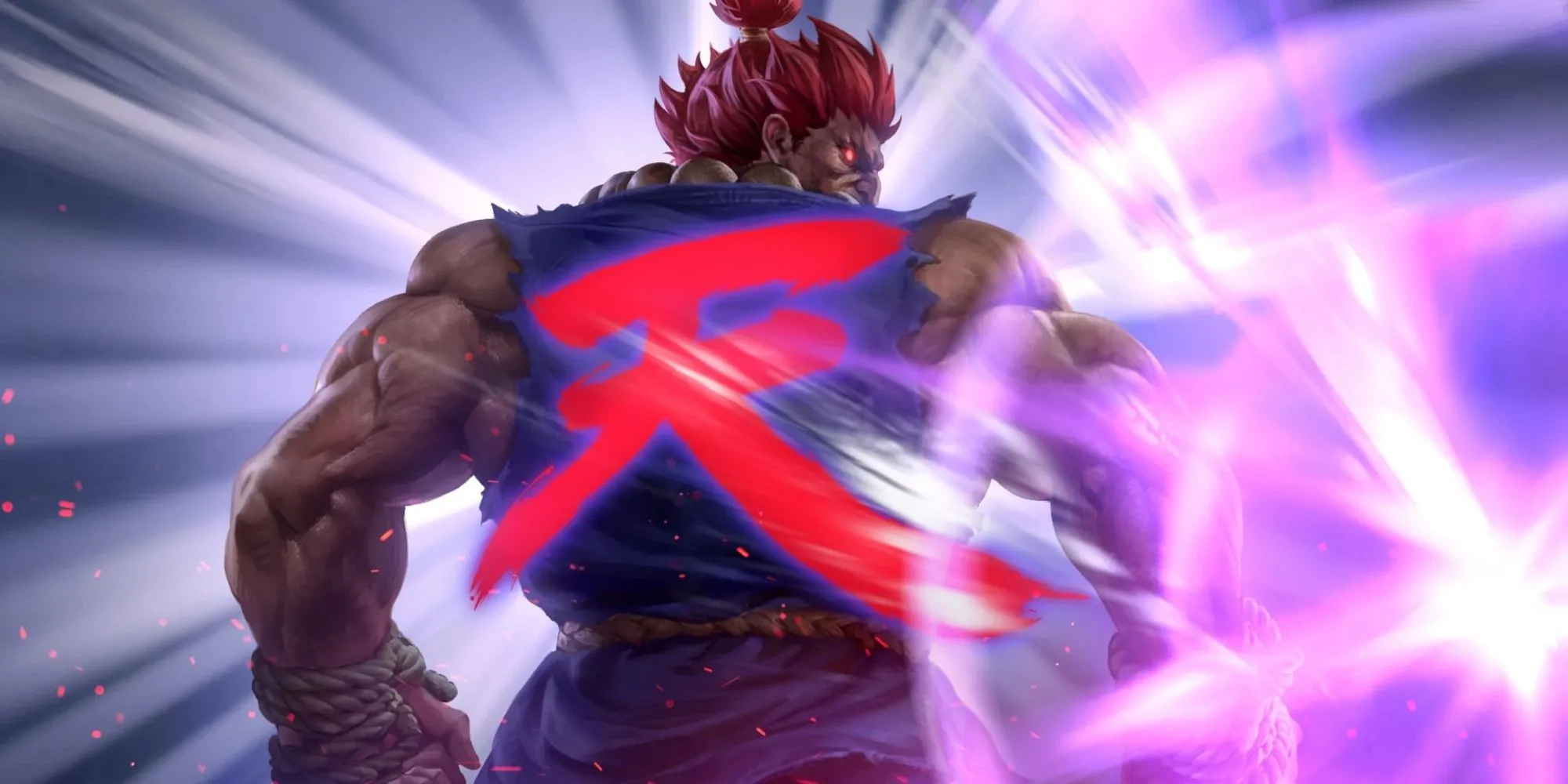 Akuma trong tựa game Teppen, thể hiện sức mạnh tà ác của nhân vật Street Fighter