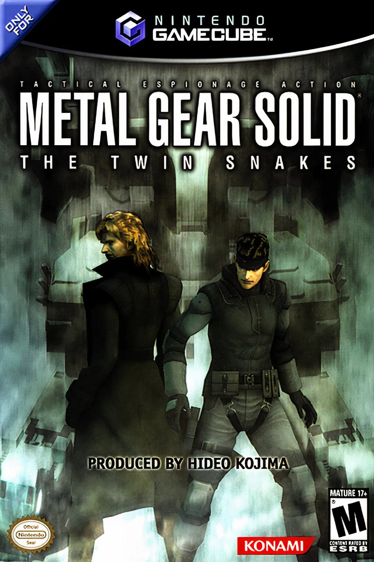 Ảnh bìa game Metal Gear Solid: The Twin Snakes với nhân vật Solid Snake