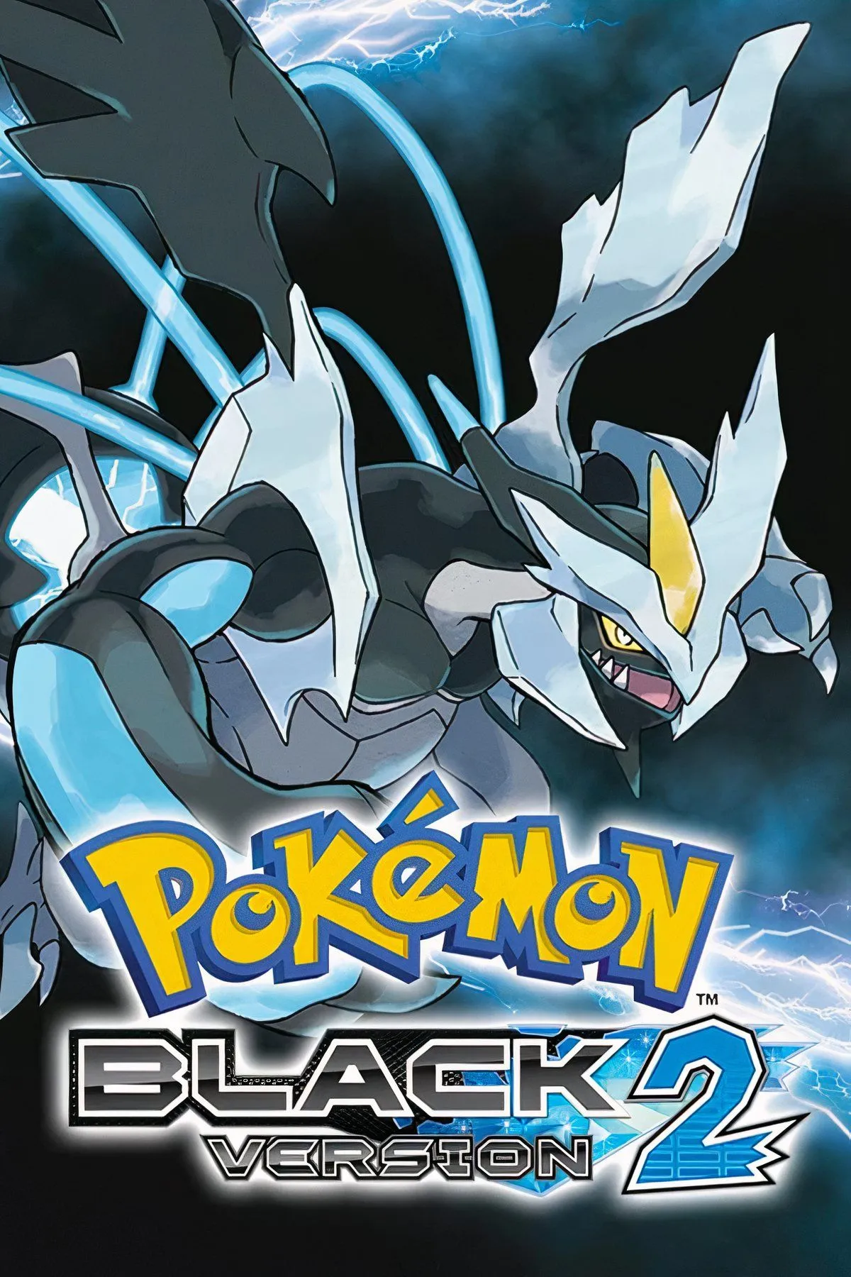 Ảnh bìa game Pokemon Black 2 trên DS, thể hiện đồ họa pixel chi tiết và thiết kế Pokemon mới ấn tượng