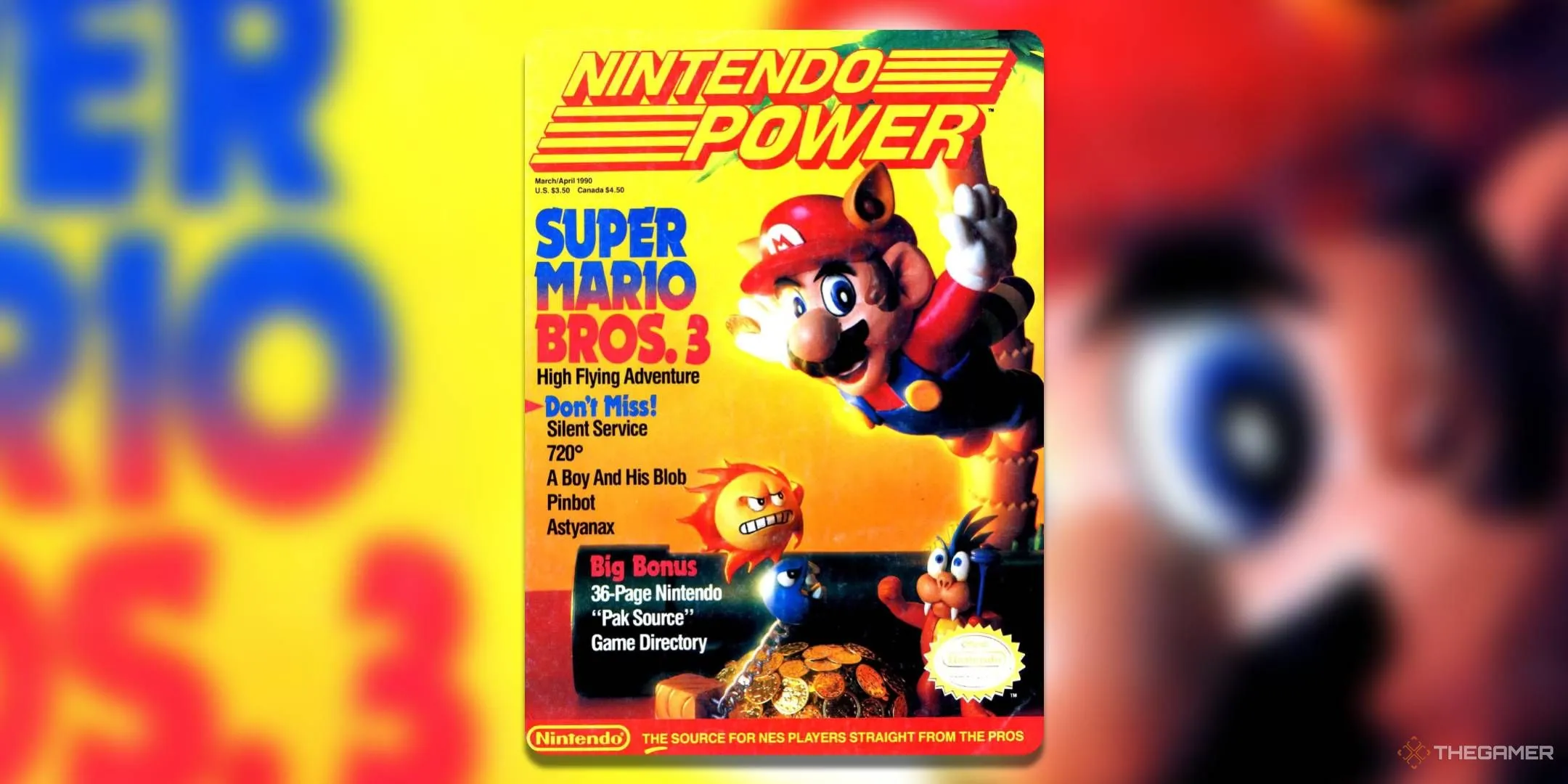 Ảnh bìa tạp chí Nintendo Power số 11 giới thiệu Super Mario Bros 3 trên NES