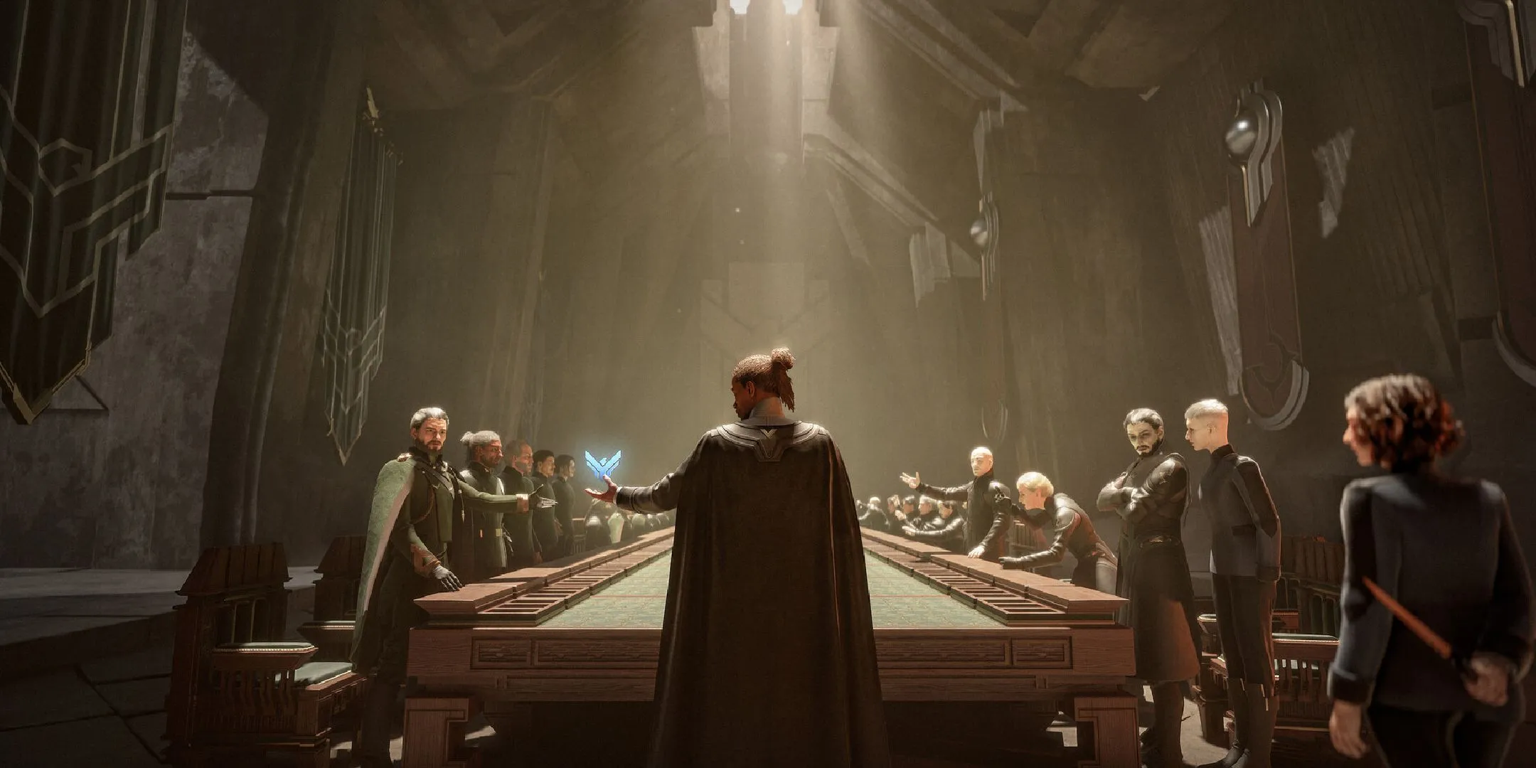 Ảnh quảng bá của Dune: Awakening, gợi mở về khả năng du hành đến trung tâm Imperium và Landsraad.