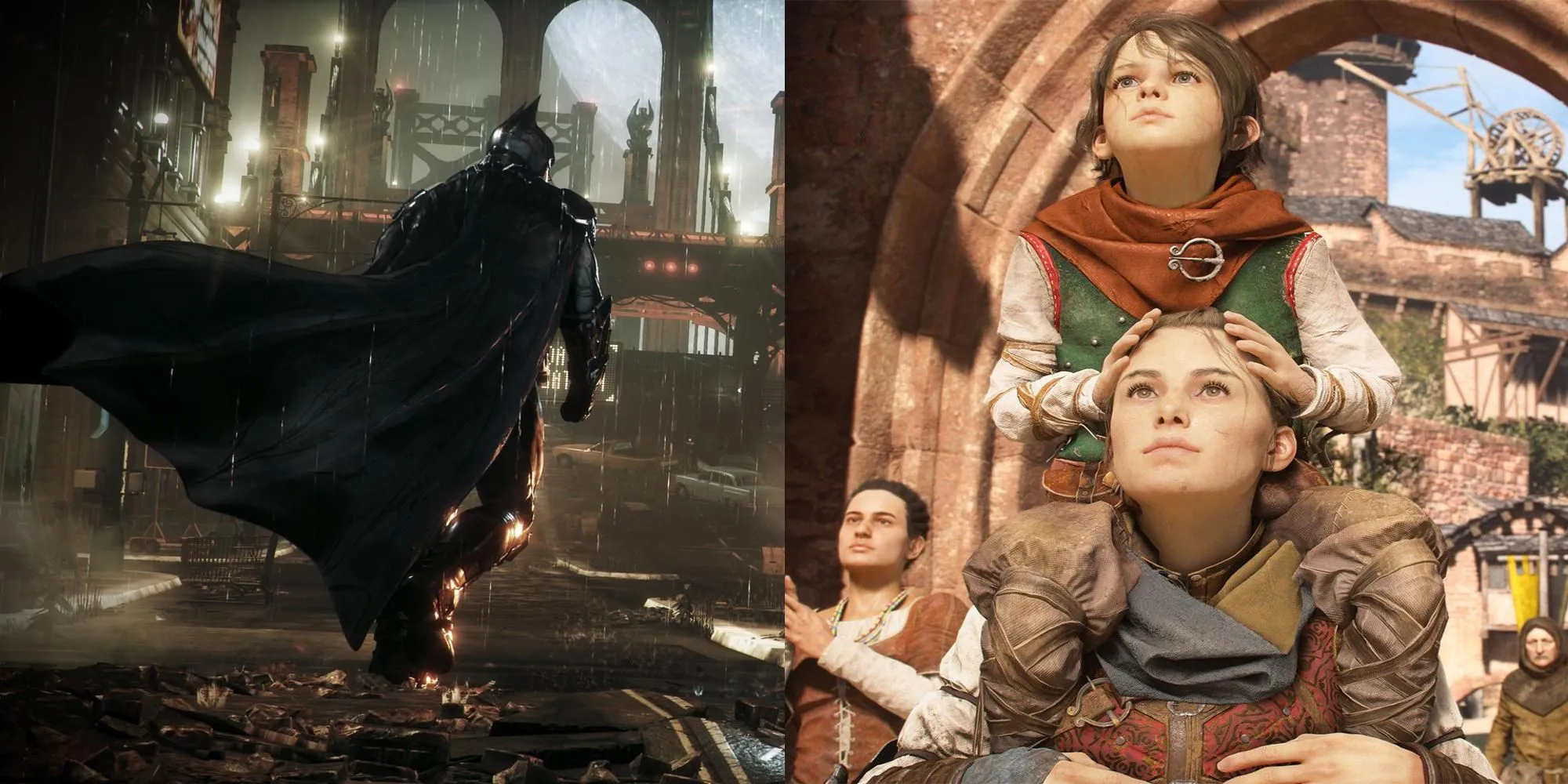 Batman Arkham Knight và A Plague Tale Requiem, hai trong số những tựa game chơi đơn xuất sắc nhất hiện có trên Xbox Game Pass.