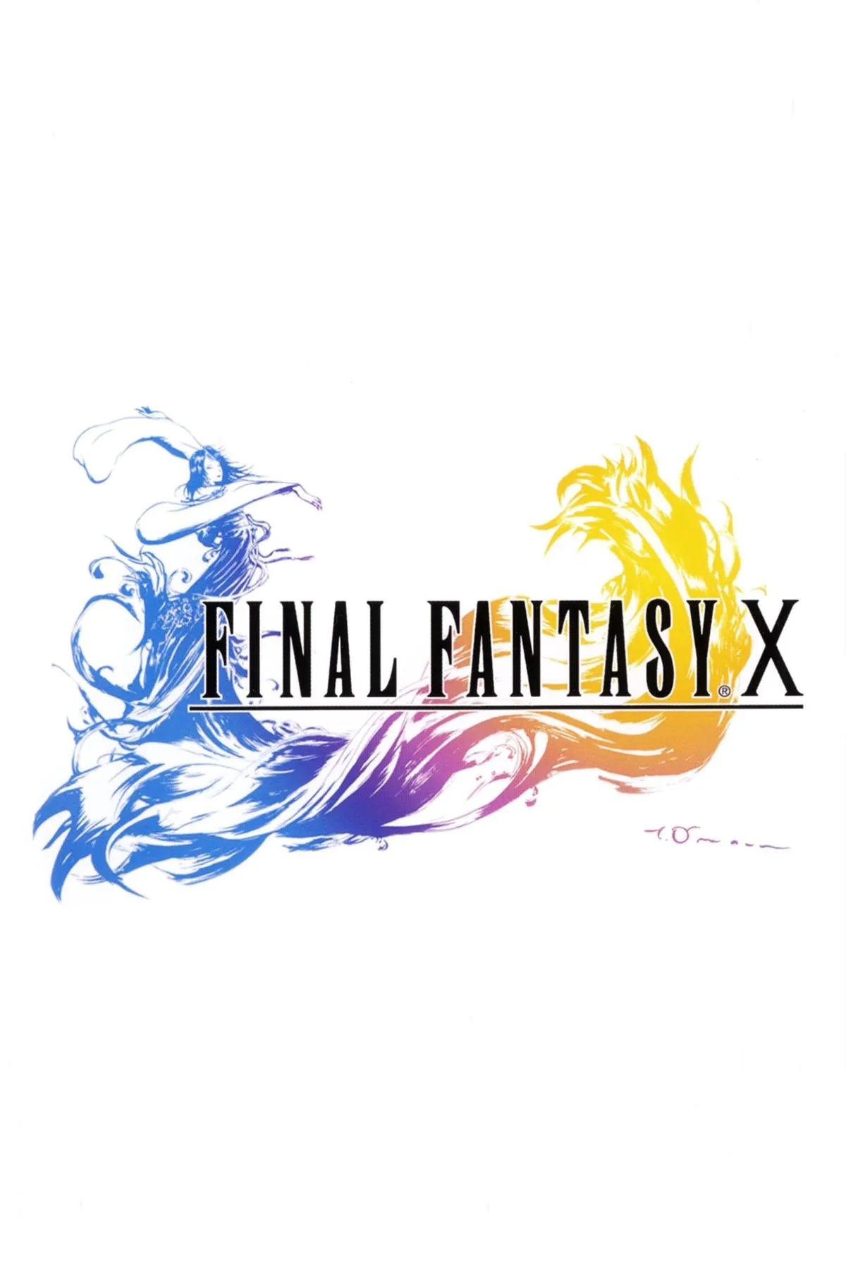 Bìa game Final Fantasy X với dàn nhân vật chính Yuna, Tidus và những đồng đội