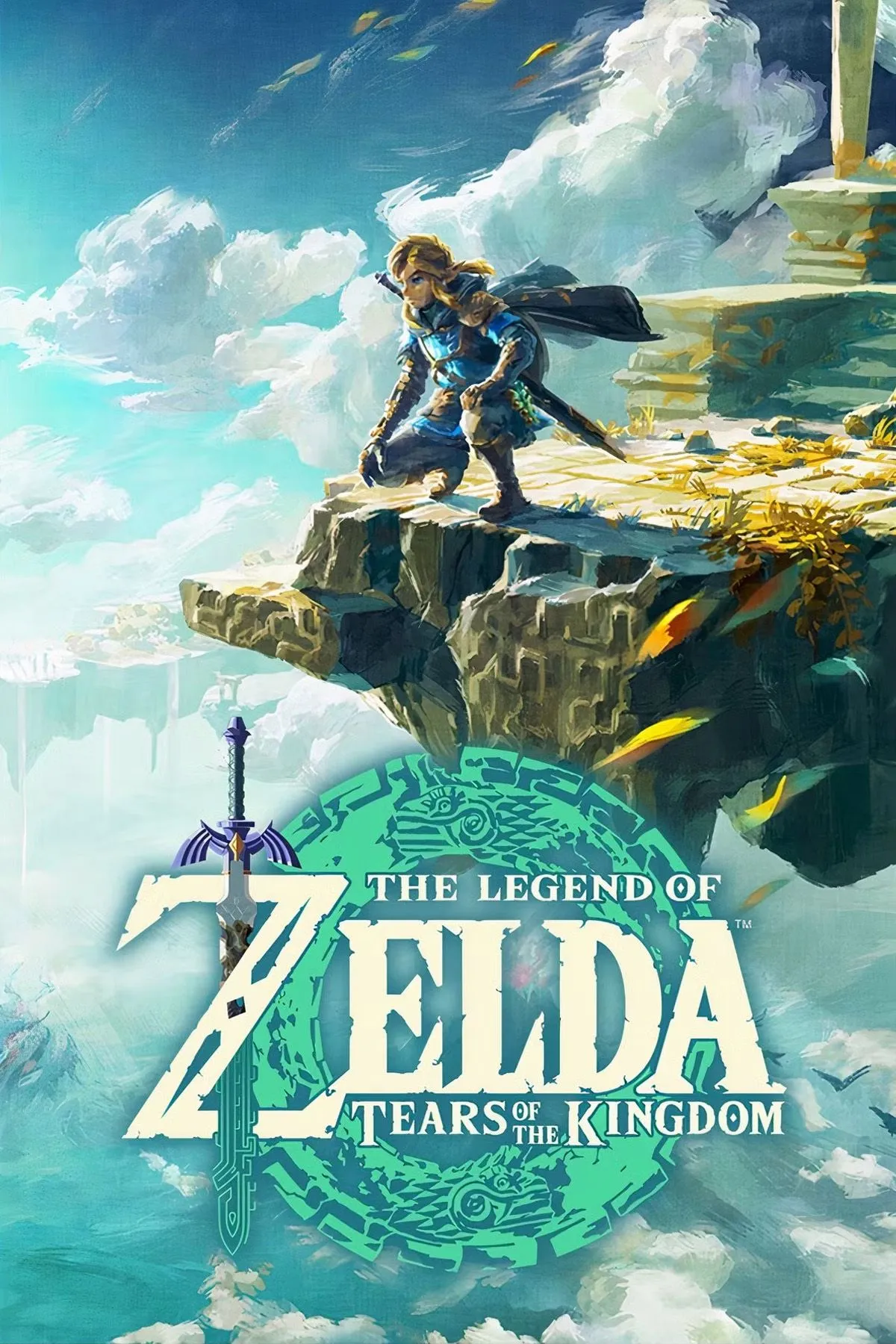 Bìa game The Legend of Zelda Tears of the Kingdom, biểu tượng của tựa game phiêu lưu thế giới mở sáng tạo
