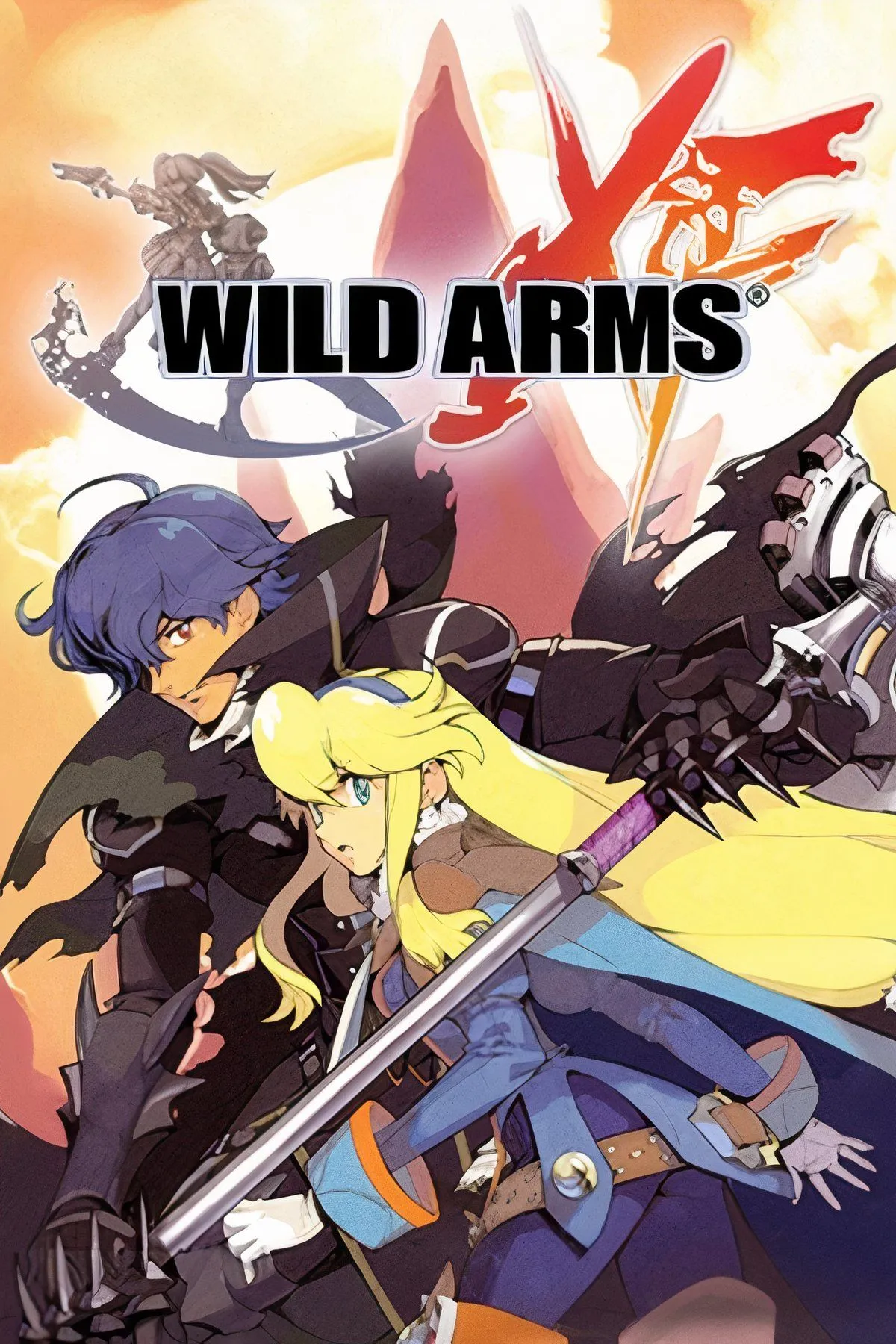 Bìa game Wild Arms XF, tựa game chiến thuật RPG trên PSP với hệ thống ô lục giác độc đáo
