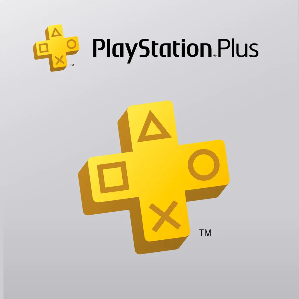 Biểu tượng PlayStation Plus trên nền đen