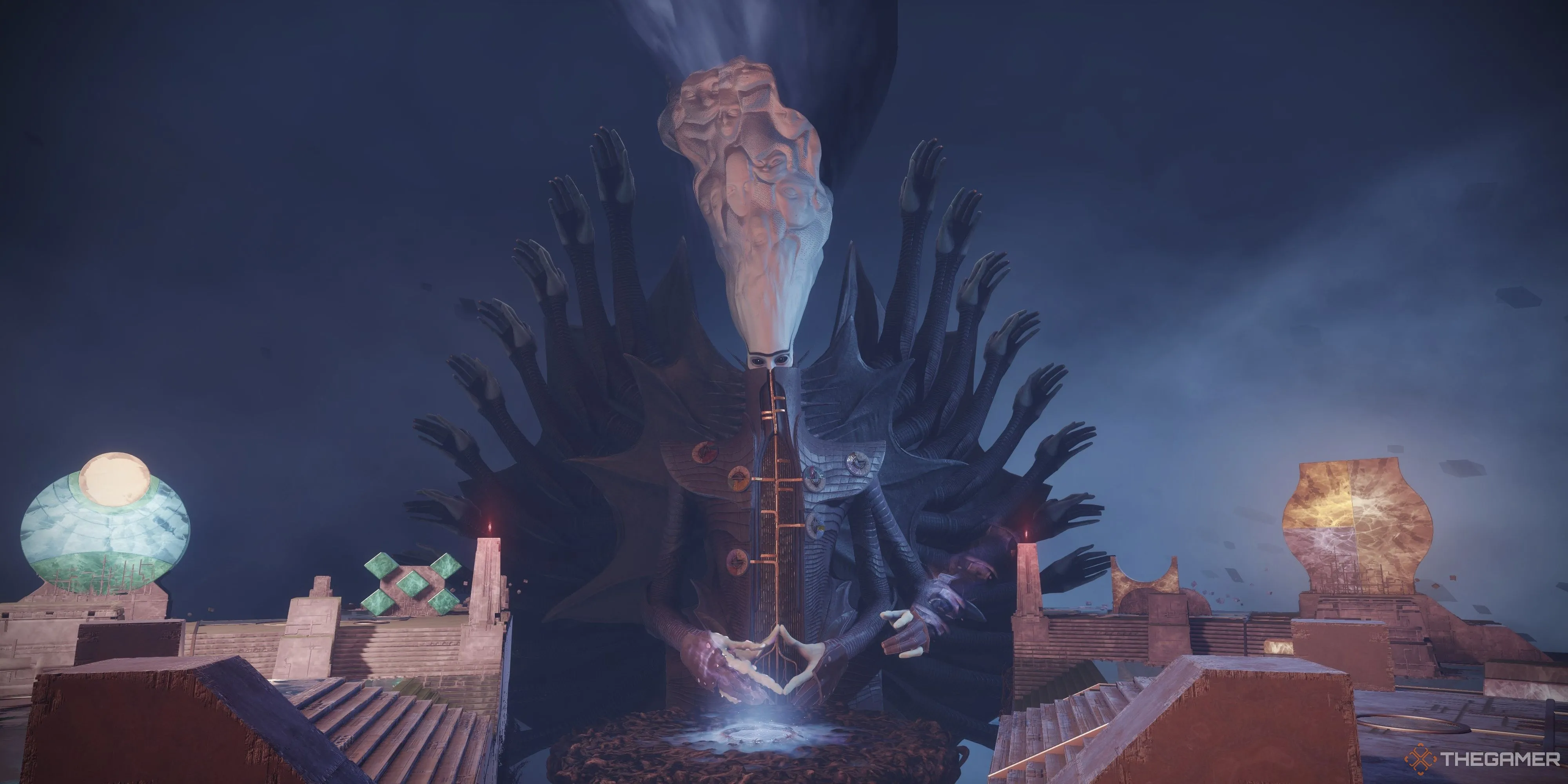 Chiến binh Guardian đối mặt với kẻ thù trong raid Salvation's Edge của Destiny 2