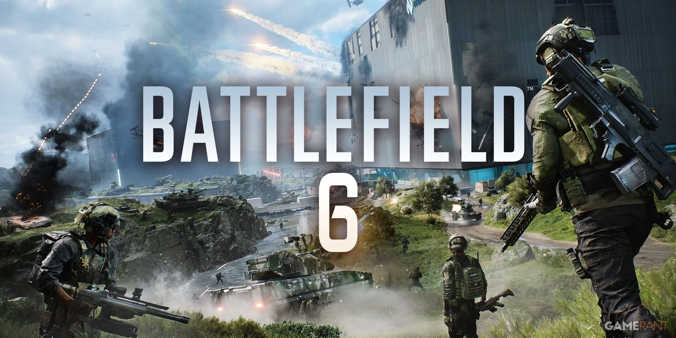Chiến trường quy mô lớn trong Battlefield 6, thể hiện đồ họa thế hệ mới.