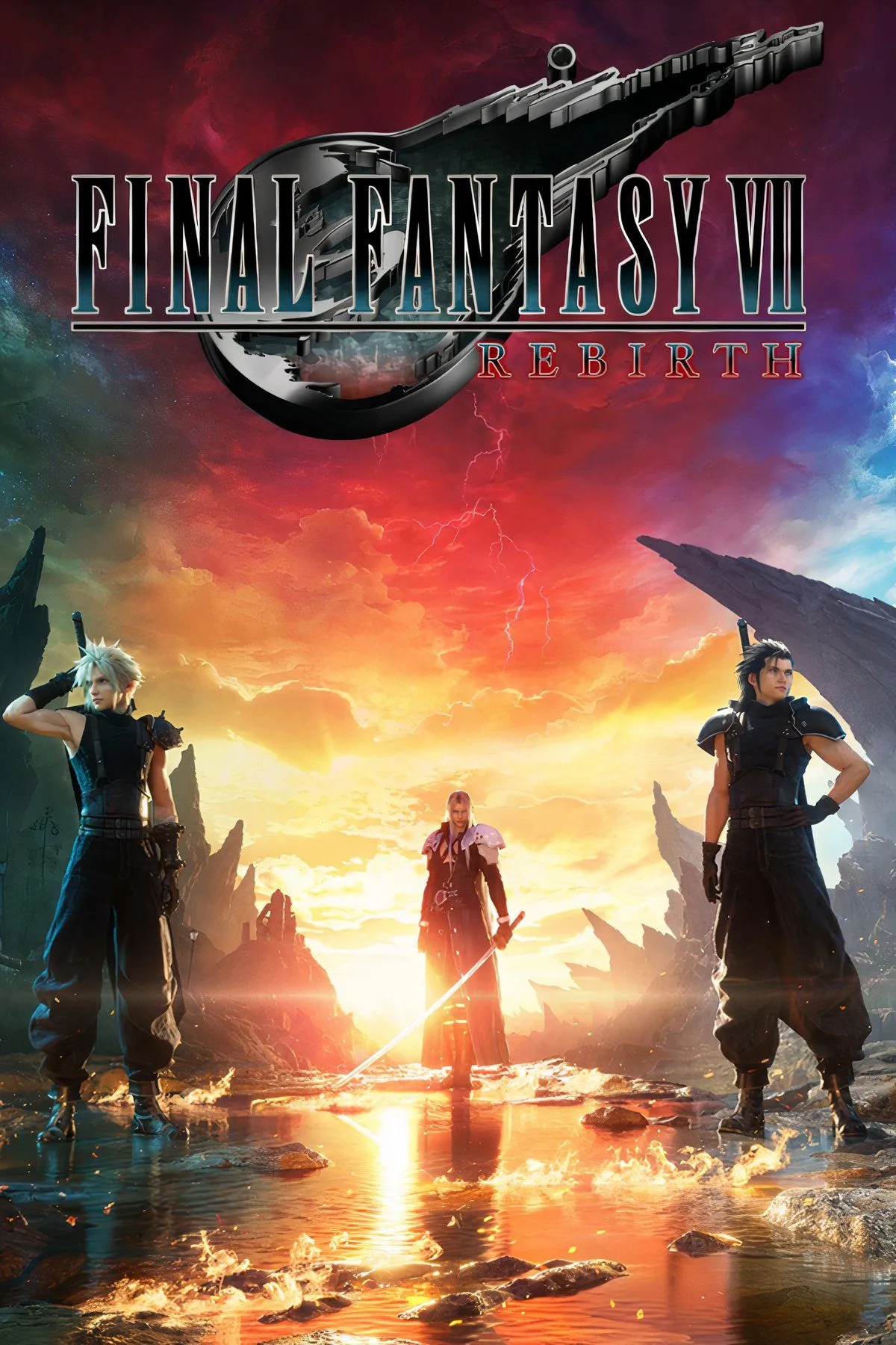 Cloud Strife cùng đồng đội trong Final Fantasy VII Rebirth, tượng trưng cho những thay đổi lớn về gameplay và cốt truyện của trilogy remake.
