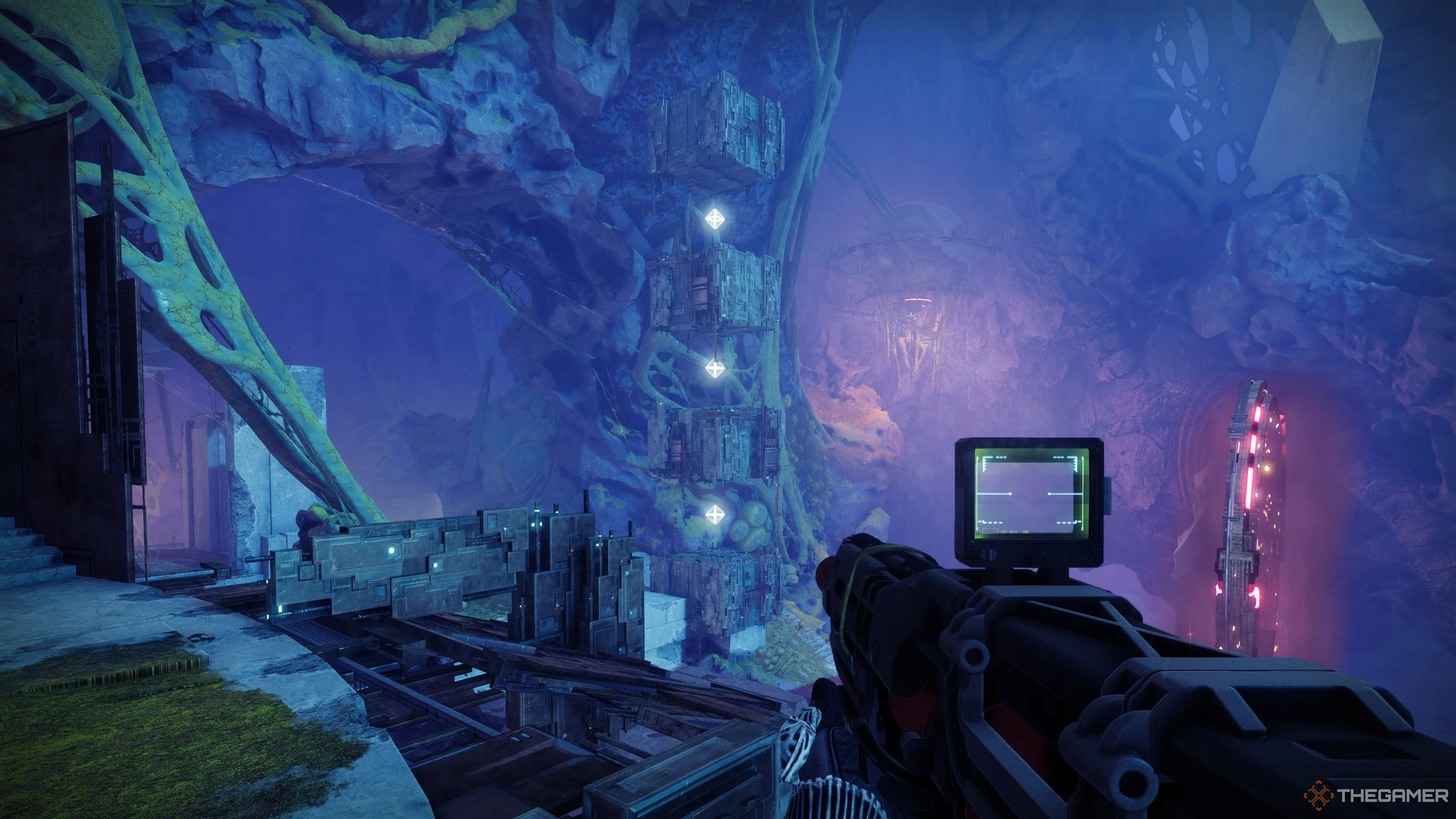 Cơ chế phá trụ trong encounter Iatros raid Salvation's Edge Destiny 2
