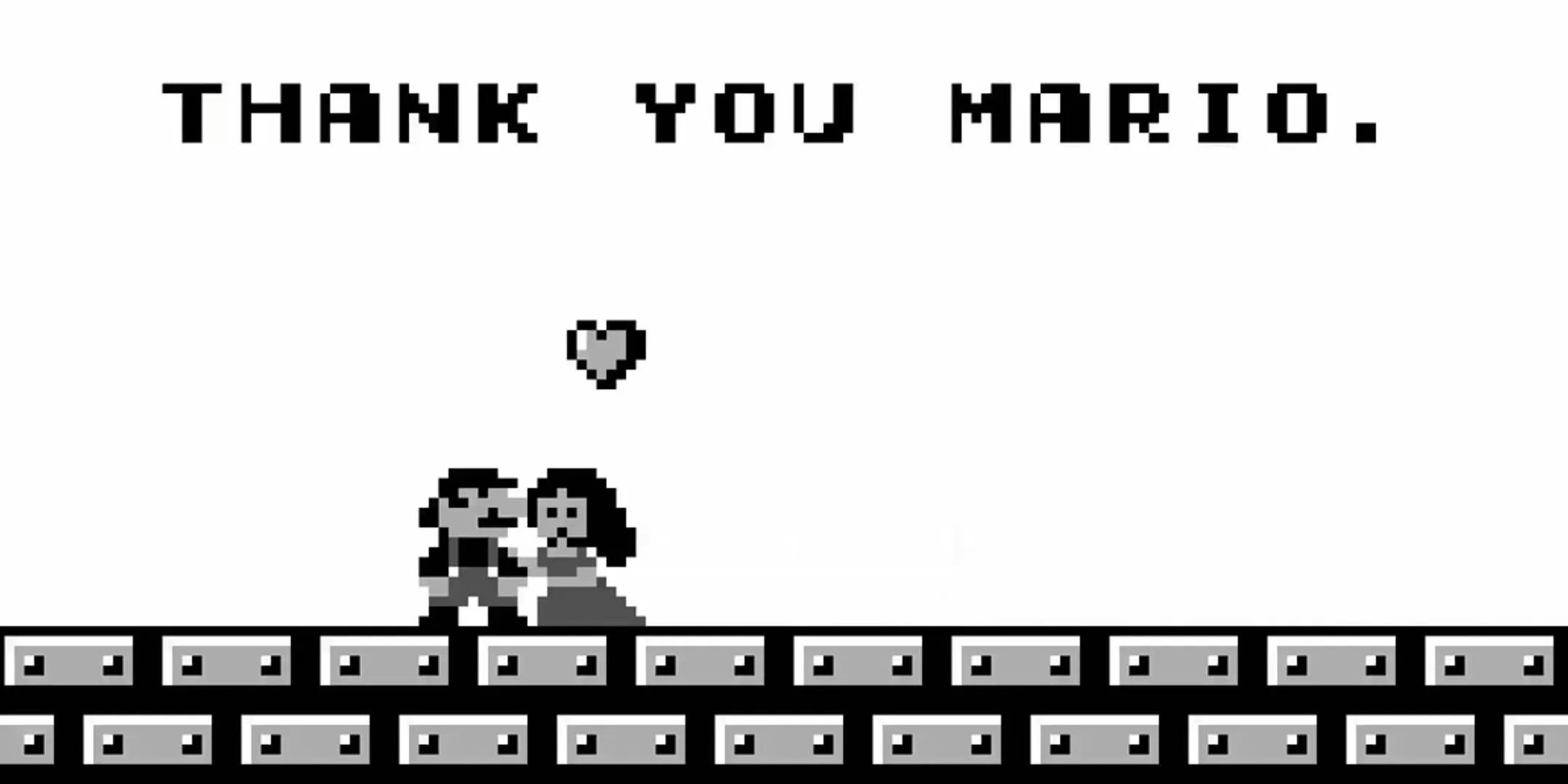 Công chúa Daisy cảm ơn Mario sau khi được giải cứu trong Super Mario Land