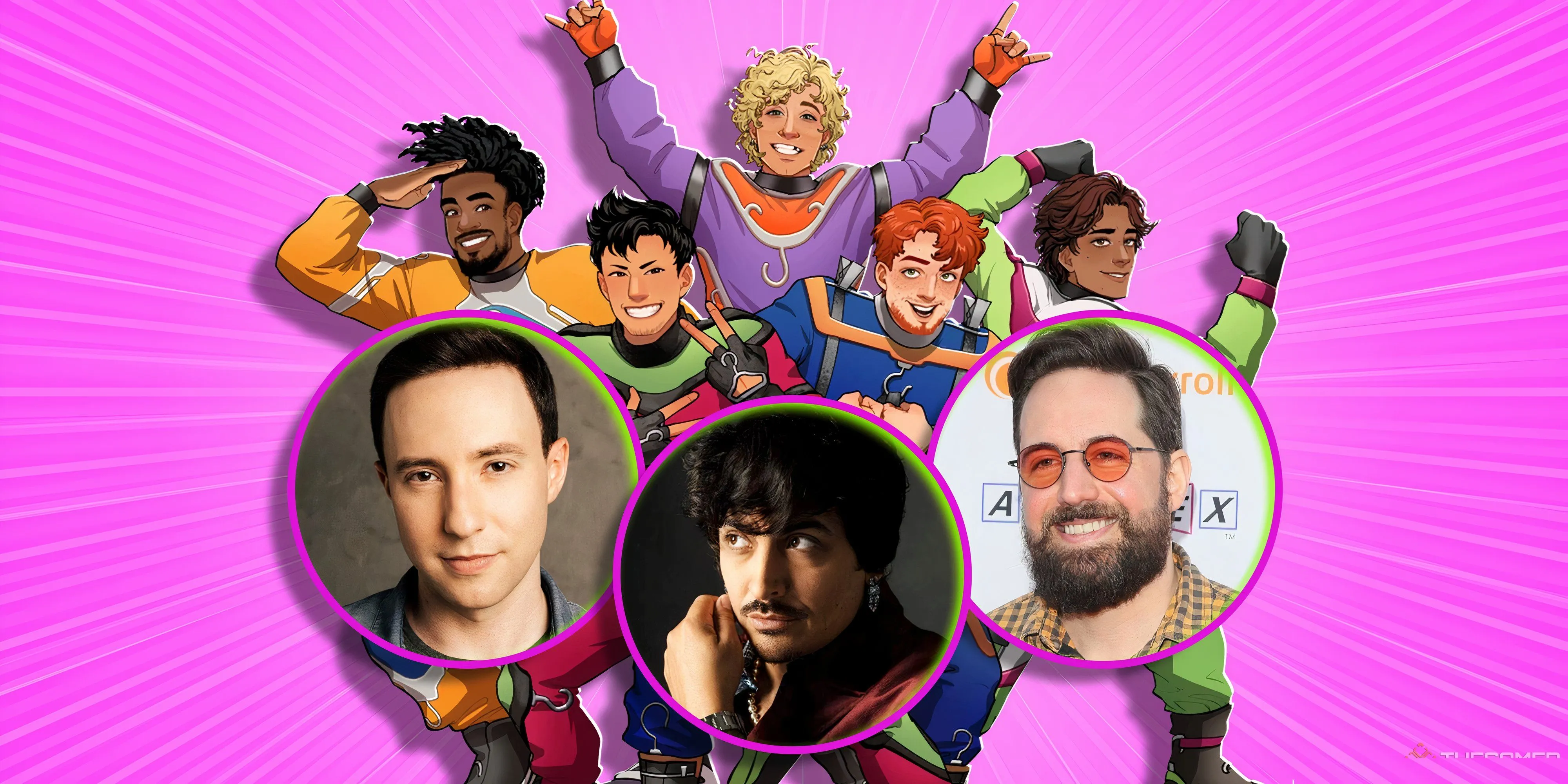 Diễn viên lồng tiếng Max Mittelman, Robbie Daymond, Ray Chase cùng The Hanks trong game Date Everything.