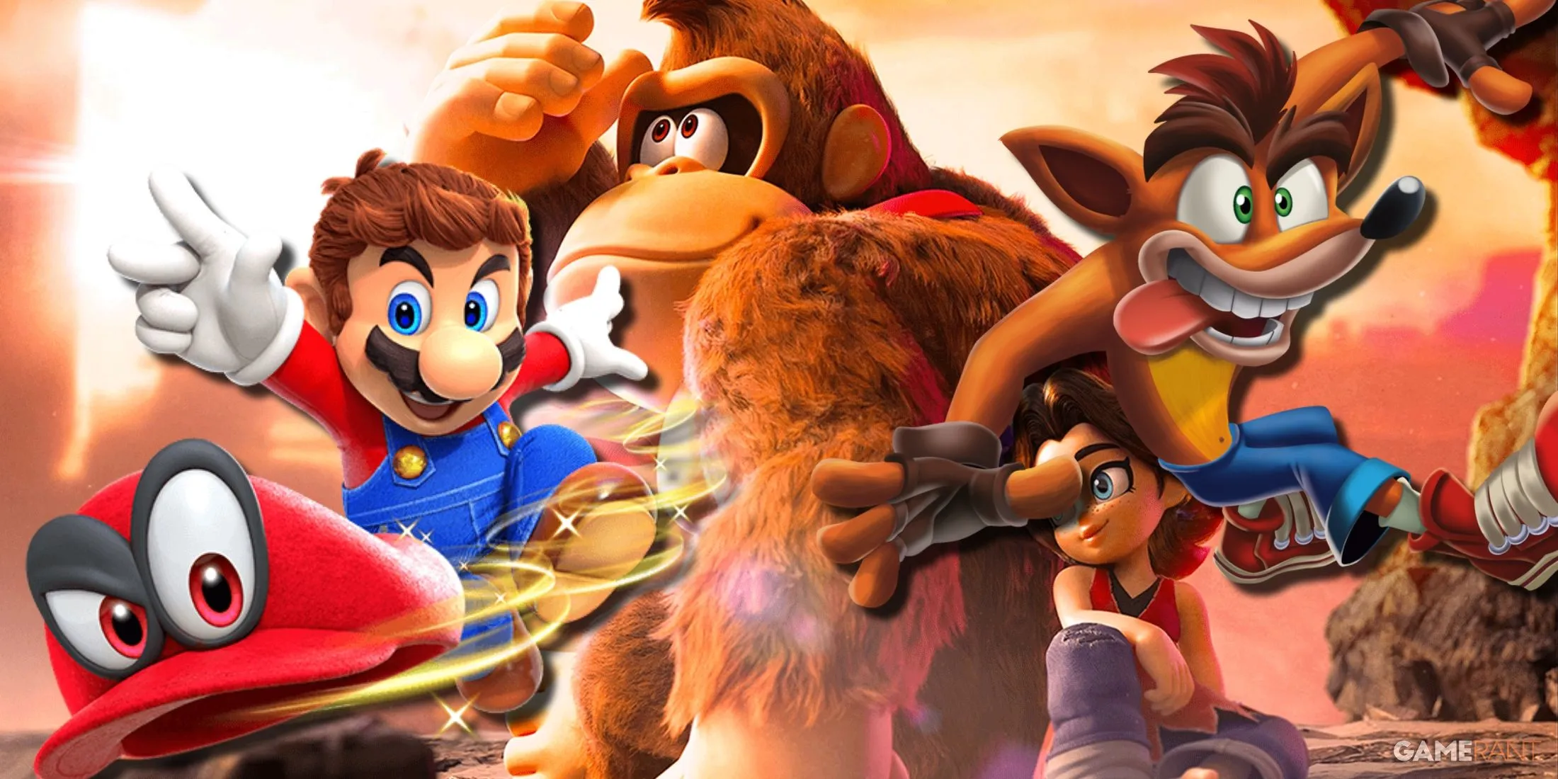 Donkey Kong Bananza thể hiện cơ chế camera động hỗ trợ trải nghiệm 3D platformer đỉnh cao