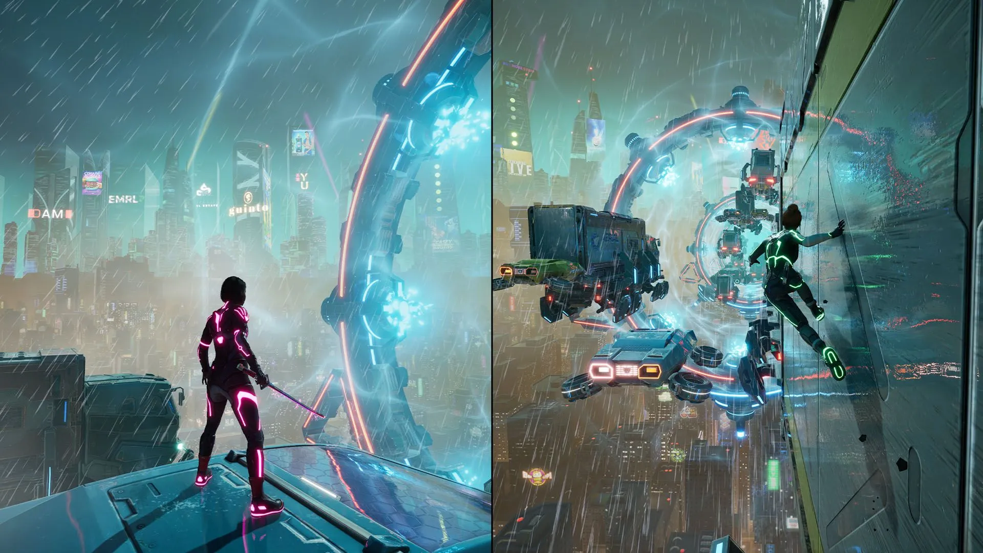 Gameplay Split Fiction với một cấu trúc kiến trúc phức tạp
