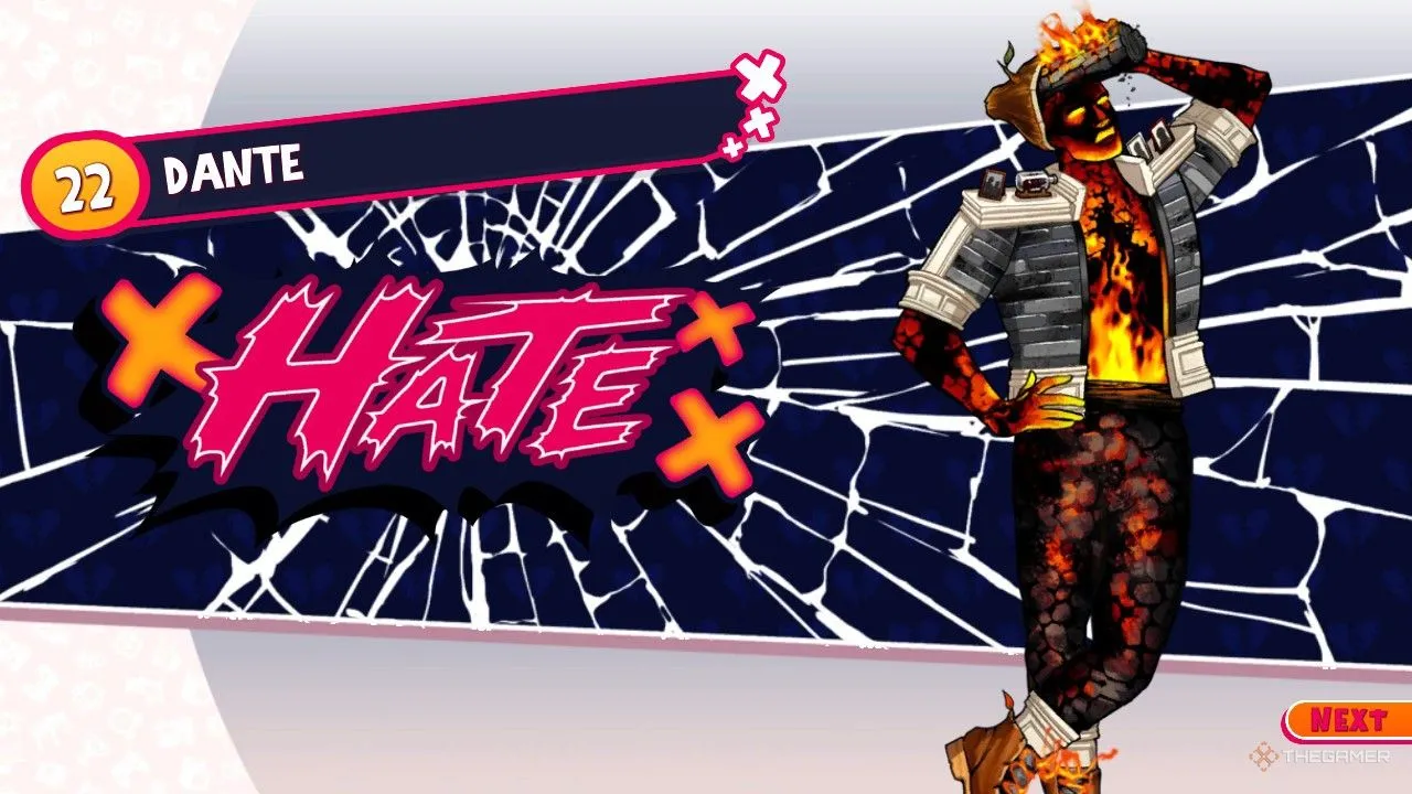 Getting a hate ending with Dante in Date Everything!