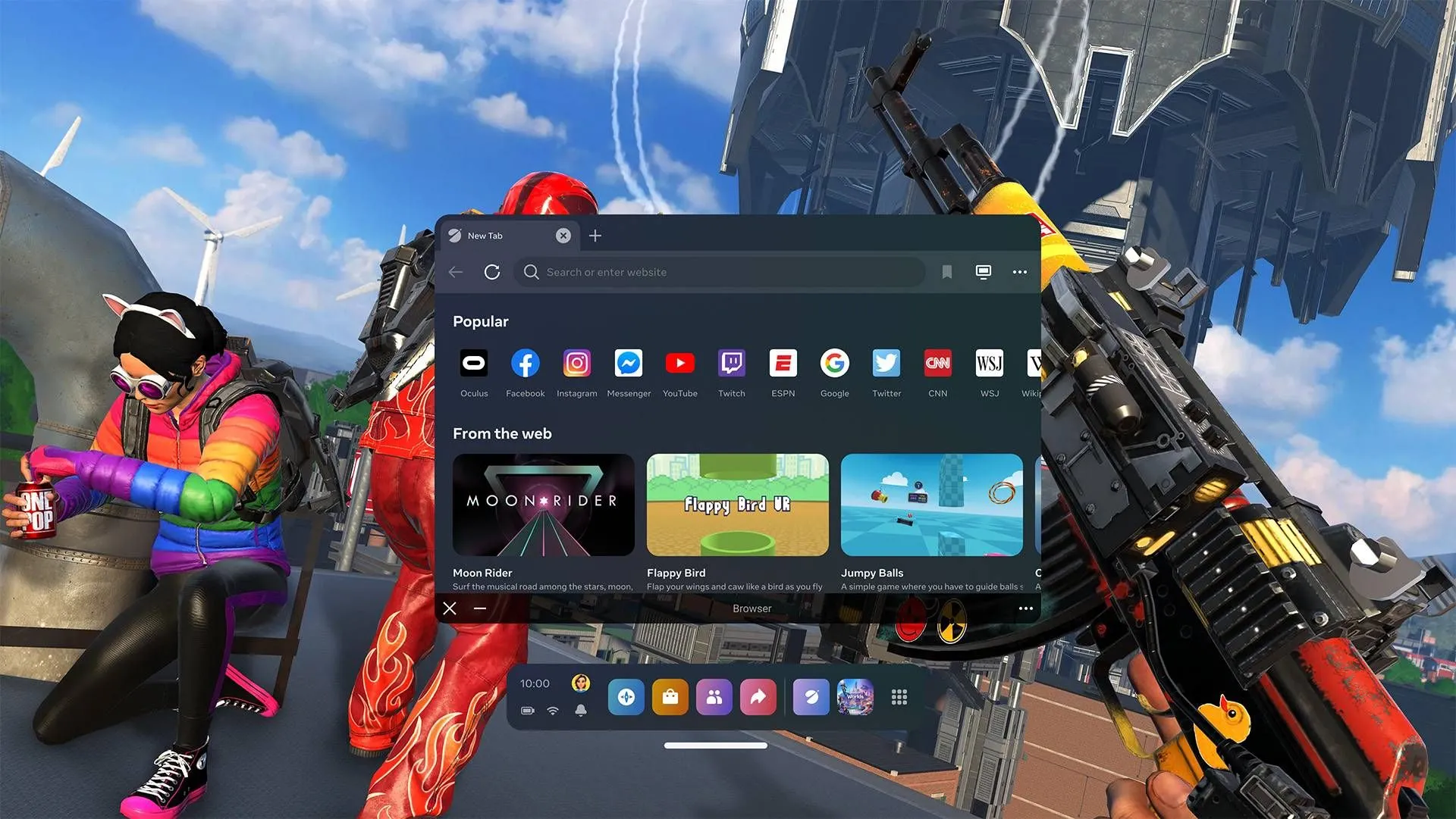 Giao diện đa nhiệm của Meta Quest hỗ trợ kết nối không dây PC qua Air Link