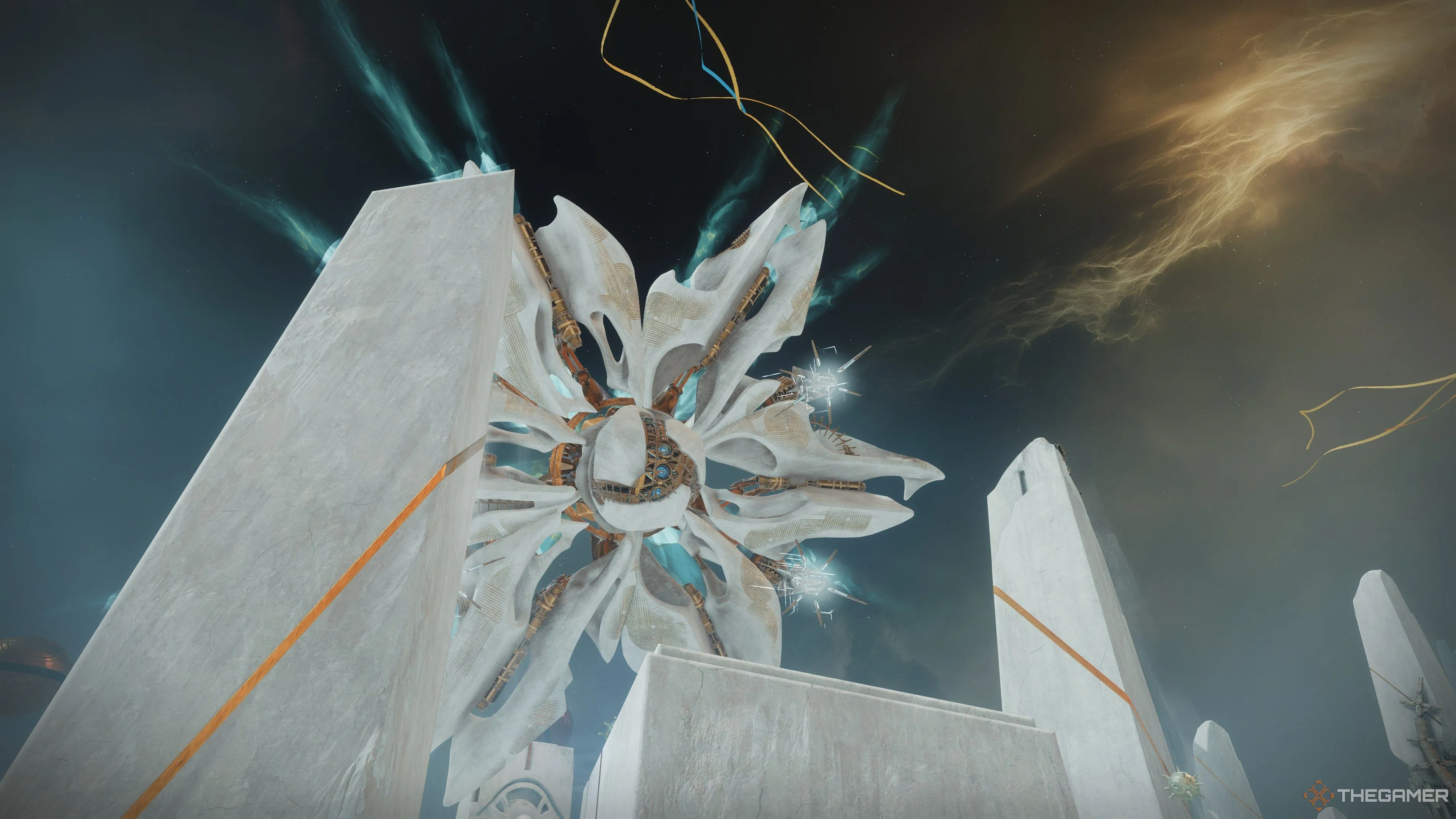 Góc nhìn cận cảnh Koregos trong raid Destiny 2 Desert Perpetual