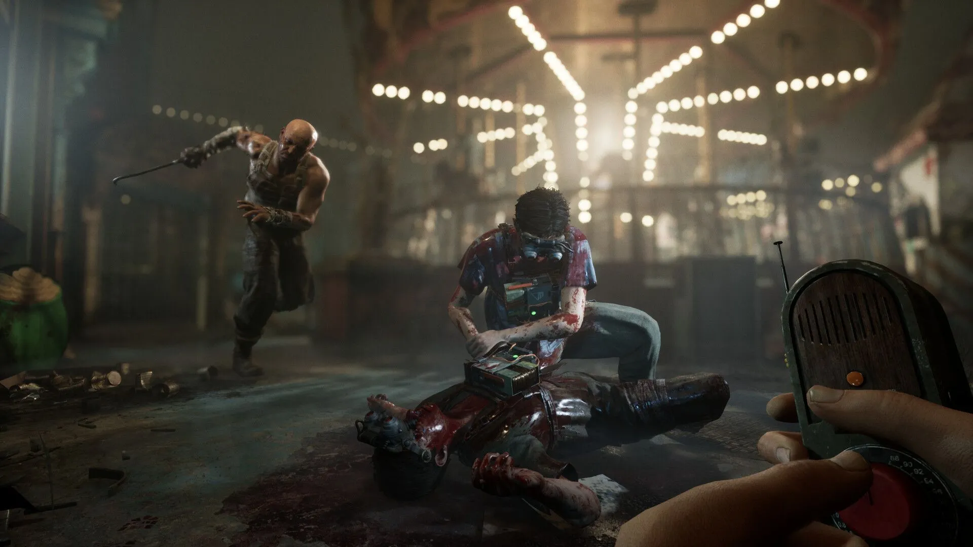 Hình ảnh chủ đạo của The Outlast Trials miêu tả sự kinh hoàng và bối cảnh thử nghiệm của Murkoff Corporation