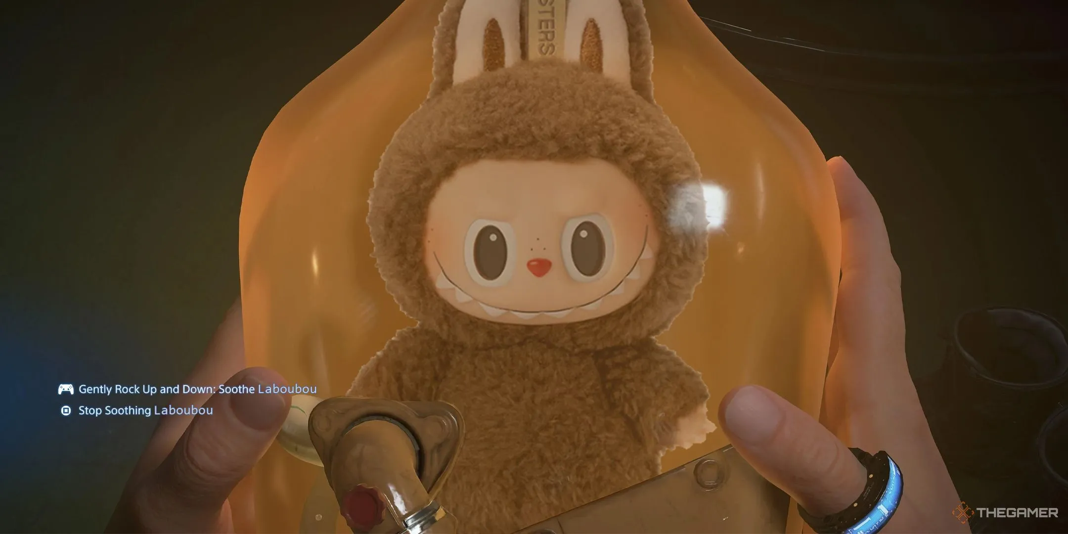 Labubu trong buồng BB Pod từ Death Stranding 2.