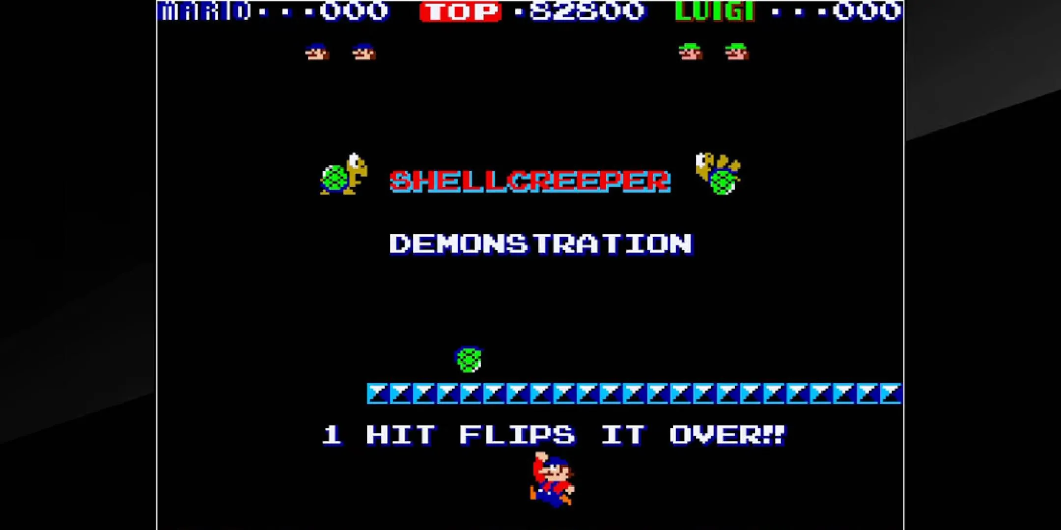 Màn hình game Mario Bros phiên bản arcade cổ điển