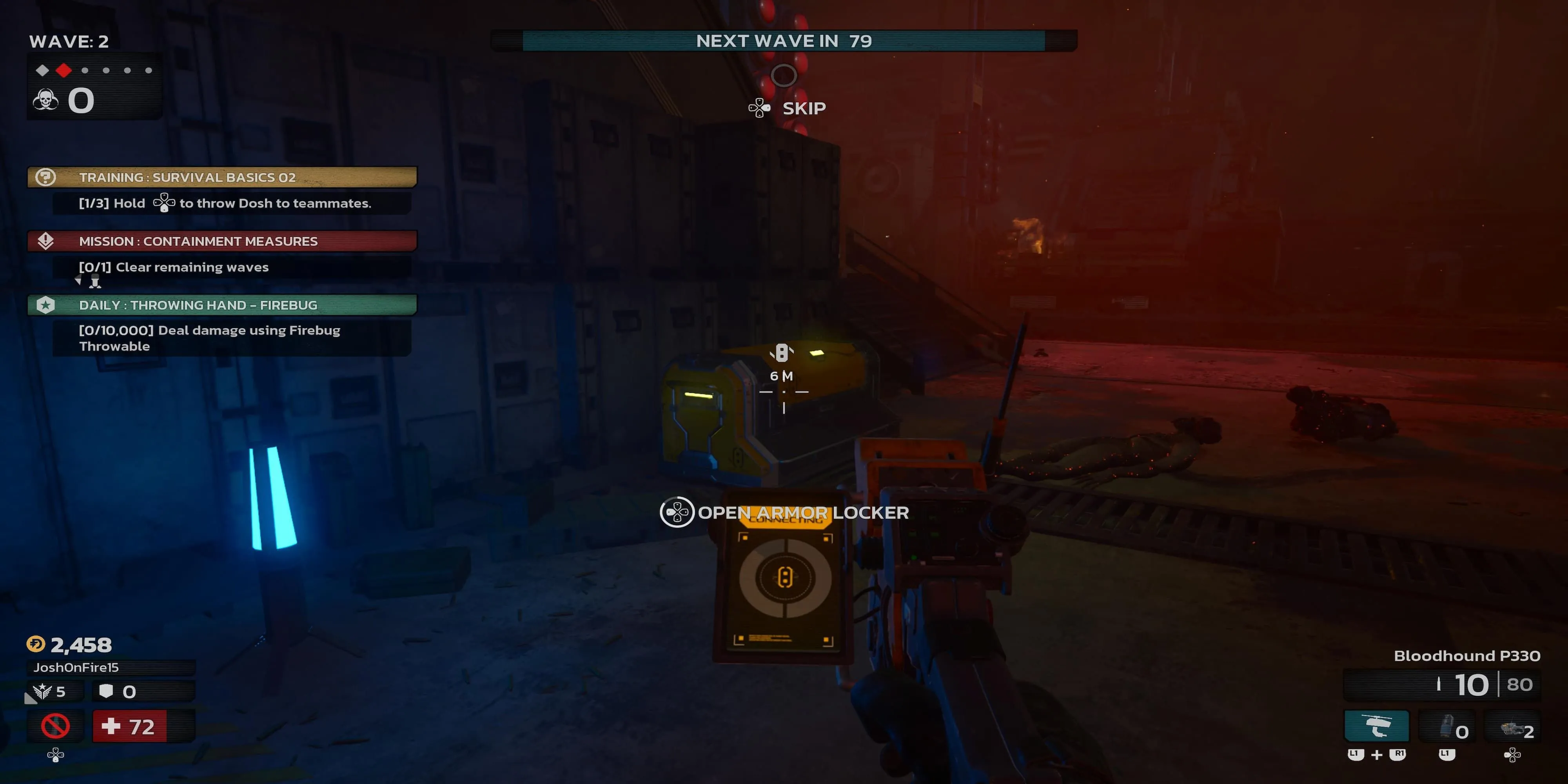 Người chơi sử dụng Multitool để phá hủy tủ khóa áo giáp trong Killing Floor 3, cách kiếm Scrap Metal