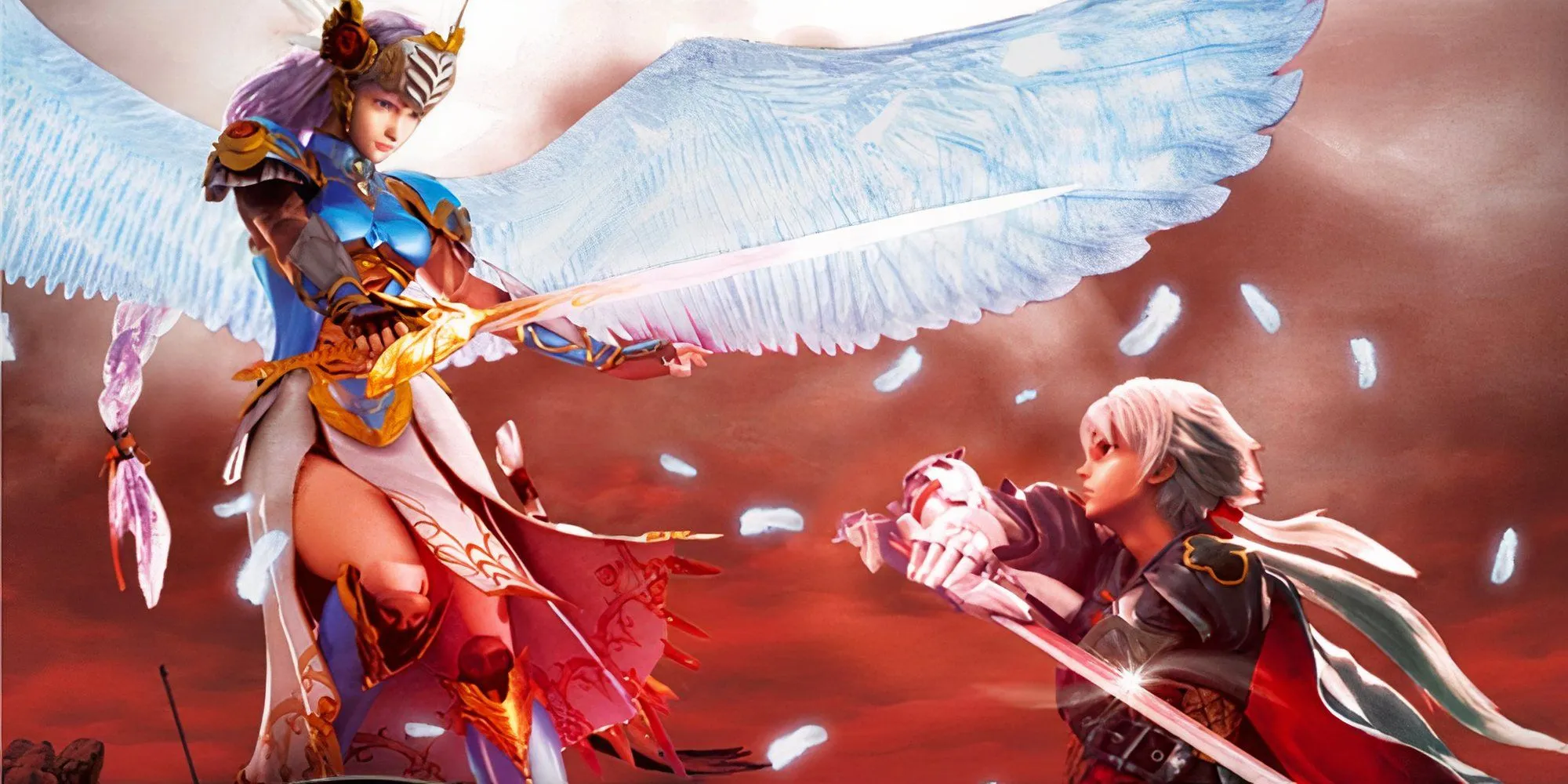 Nhân vật chính Wylfred và đồng đội trong Valkyrie Profile: Covenant Of The Plume, game RPG với cơ chế permadeath nghiệt ngã