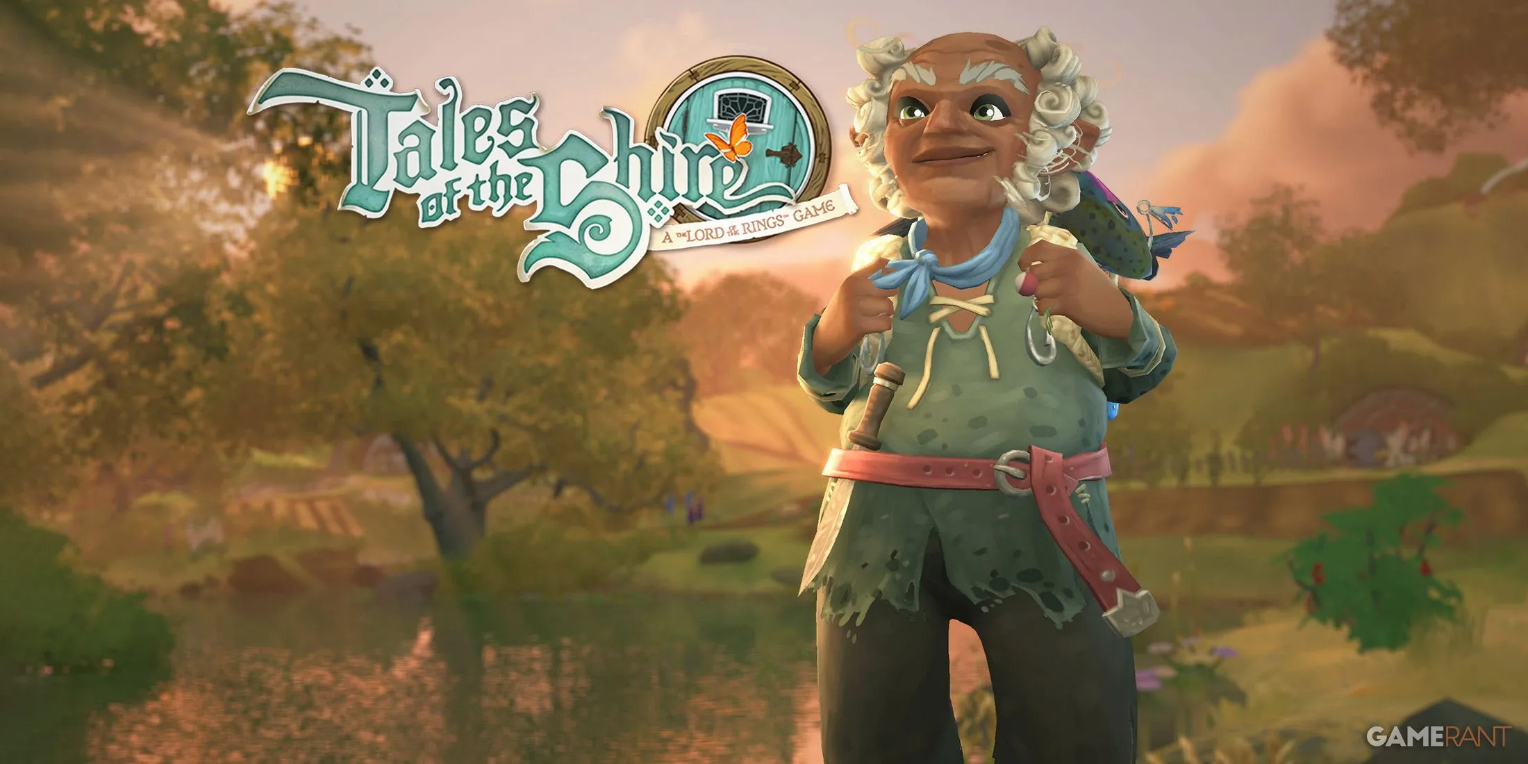 Old Noakes, một nhân vật đặc trưng trong Tales of the Shire, đang câu cá tại làng Bywater, khắc họa lối sống bình dị của Hobbit.