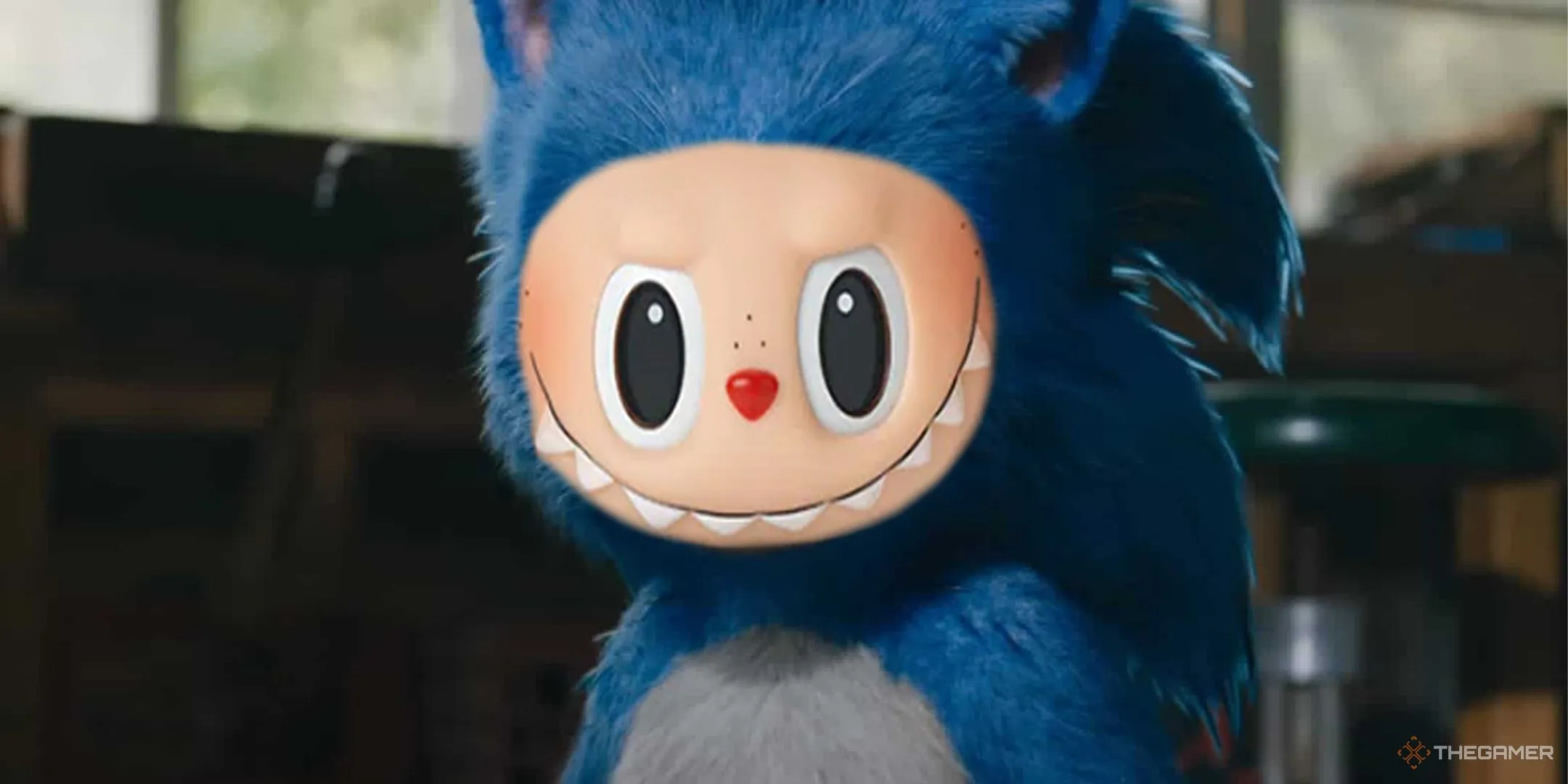 Phiên bản Sonic trong phim điện ảnh nhưng là Labubu.