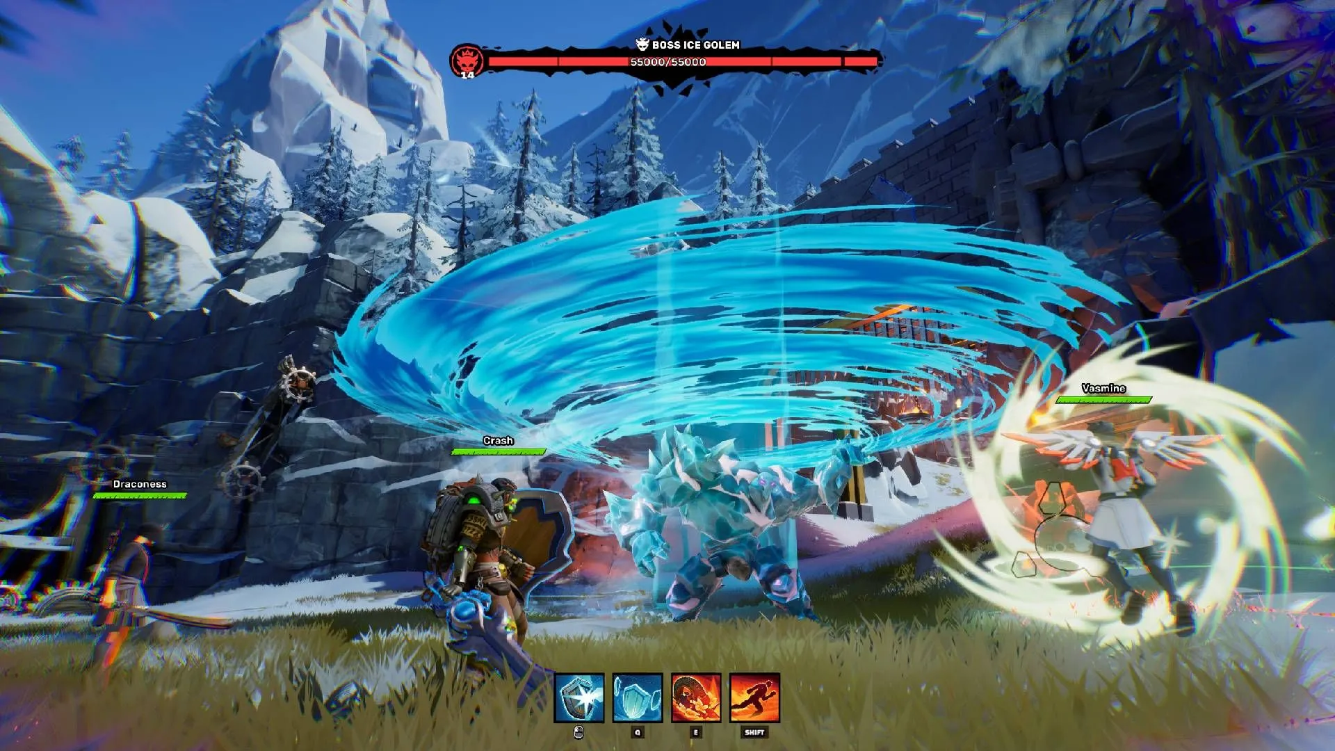 Quái vật lốc xoáy trong game Out of Time thể hiện sự hỗn loạn của dòng thời gian.