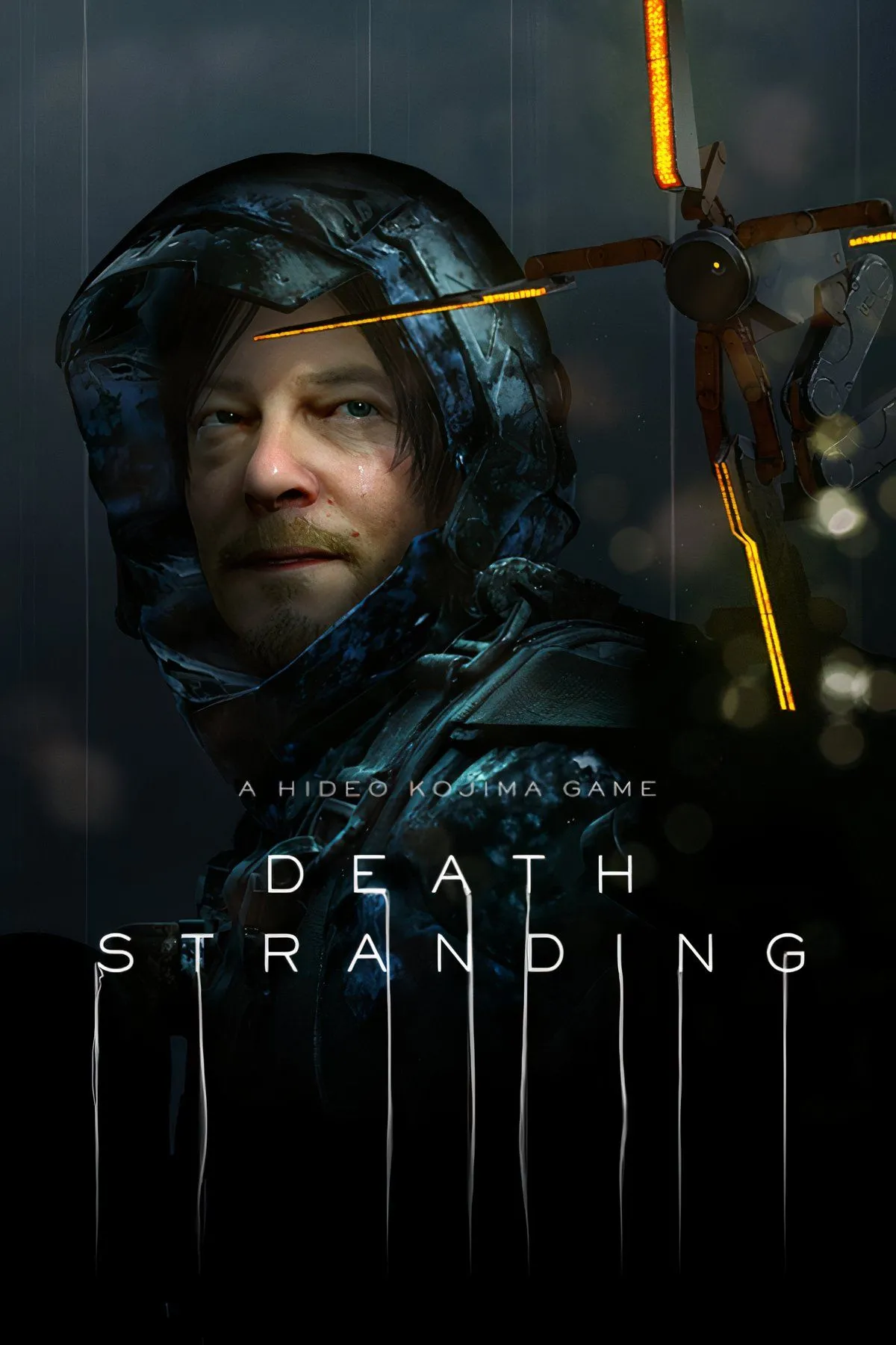 Sam Porter Bridges vượt địa hình hiểm trở trong Death Stranding, thể hiện cơ chế gameplay tập trung vào việc đi bộ và vận chuyển hàng hóa.