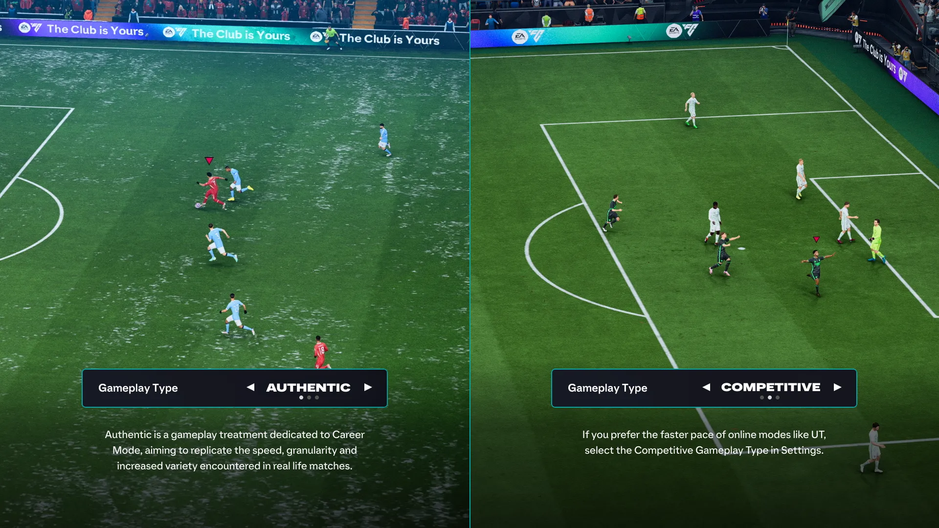 So sánh cạnh tranh và gameplay chân thực của EA FC 26
