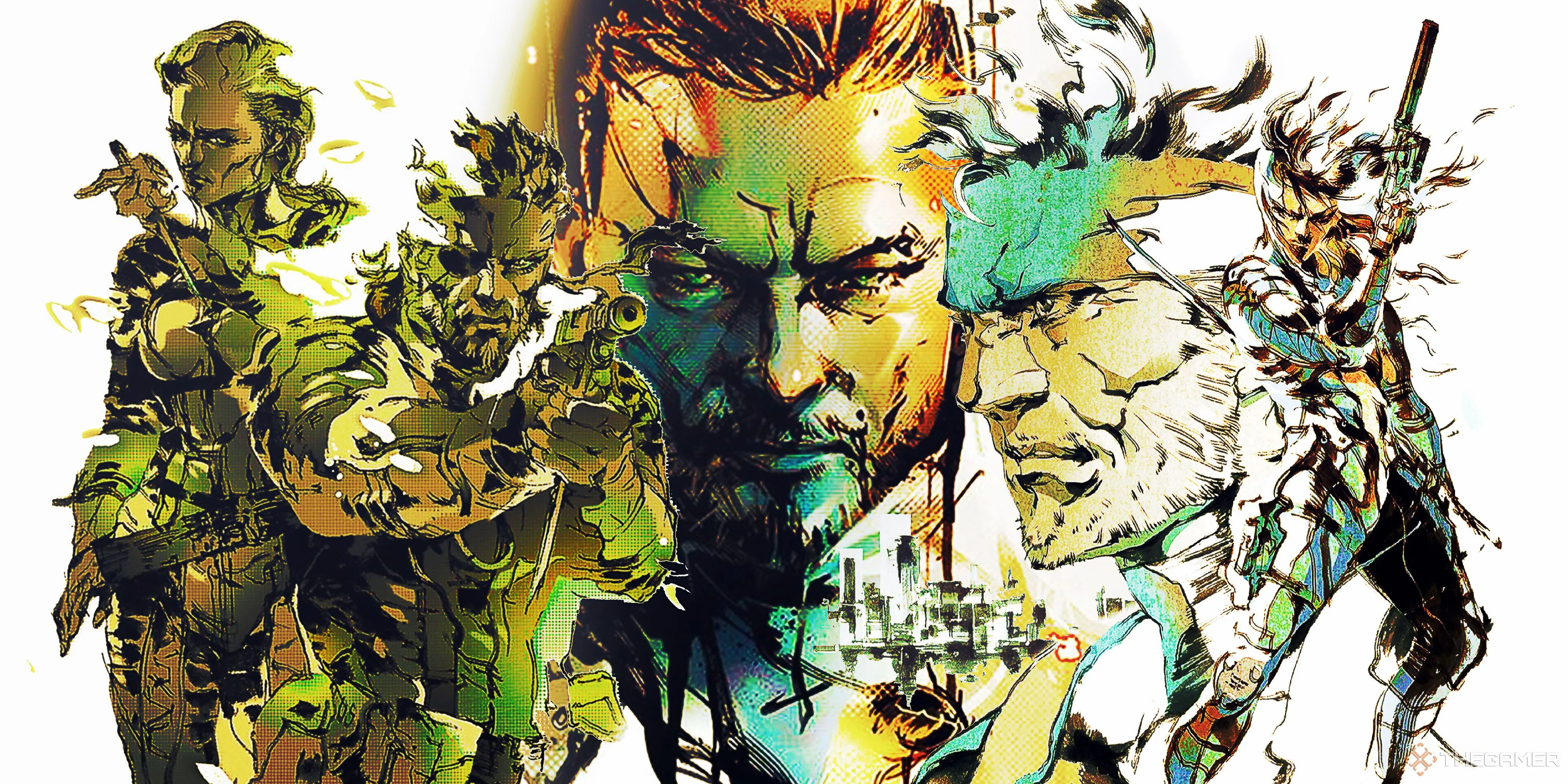Tác phẩm nghệ thuật của Yoji Shinkawa cho Metal Gear Solid và Death Stranding, thể hiện phong cách Kojima