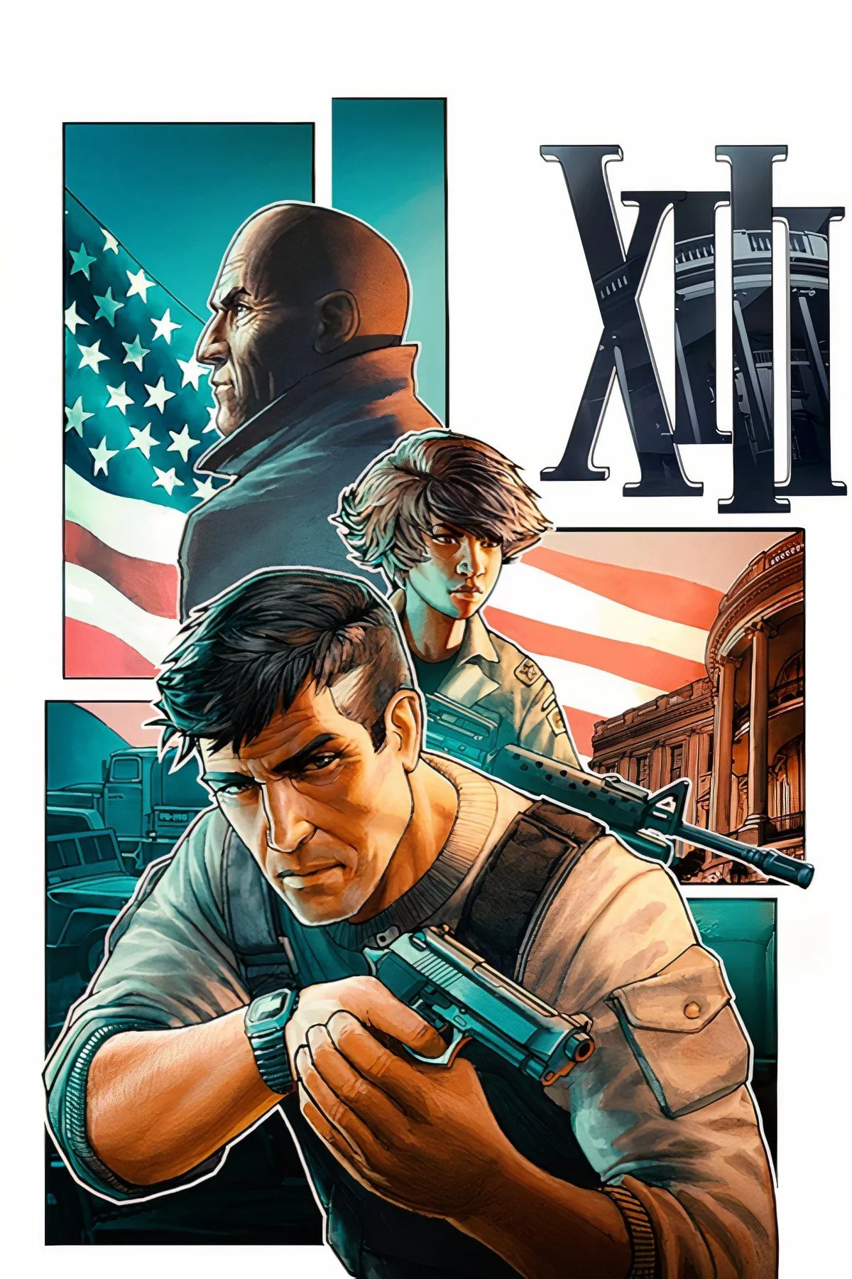 Tạo hình nhân vật chính từ game XIII (2020) với phong cách đồ họa cel-shaded mới