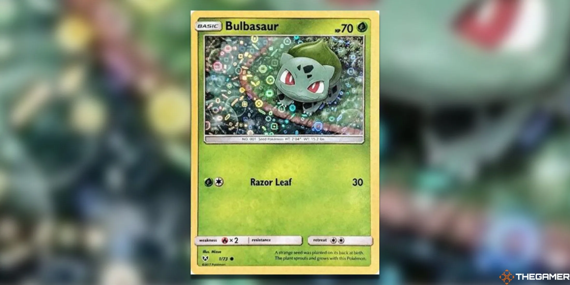 Thẻ bài Pokemon TCG Bulbasaur 1/73 bản promo General Mills có giá trị cao