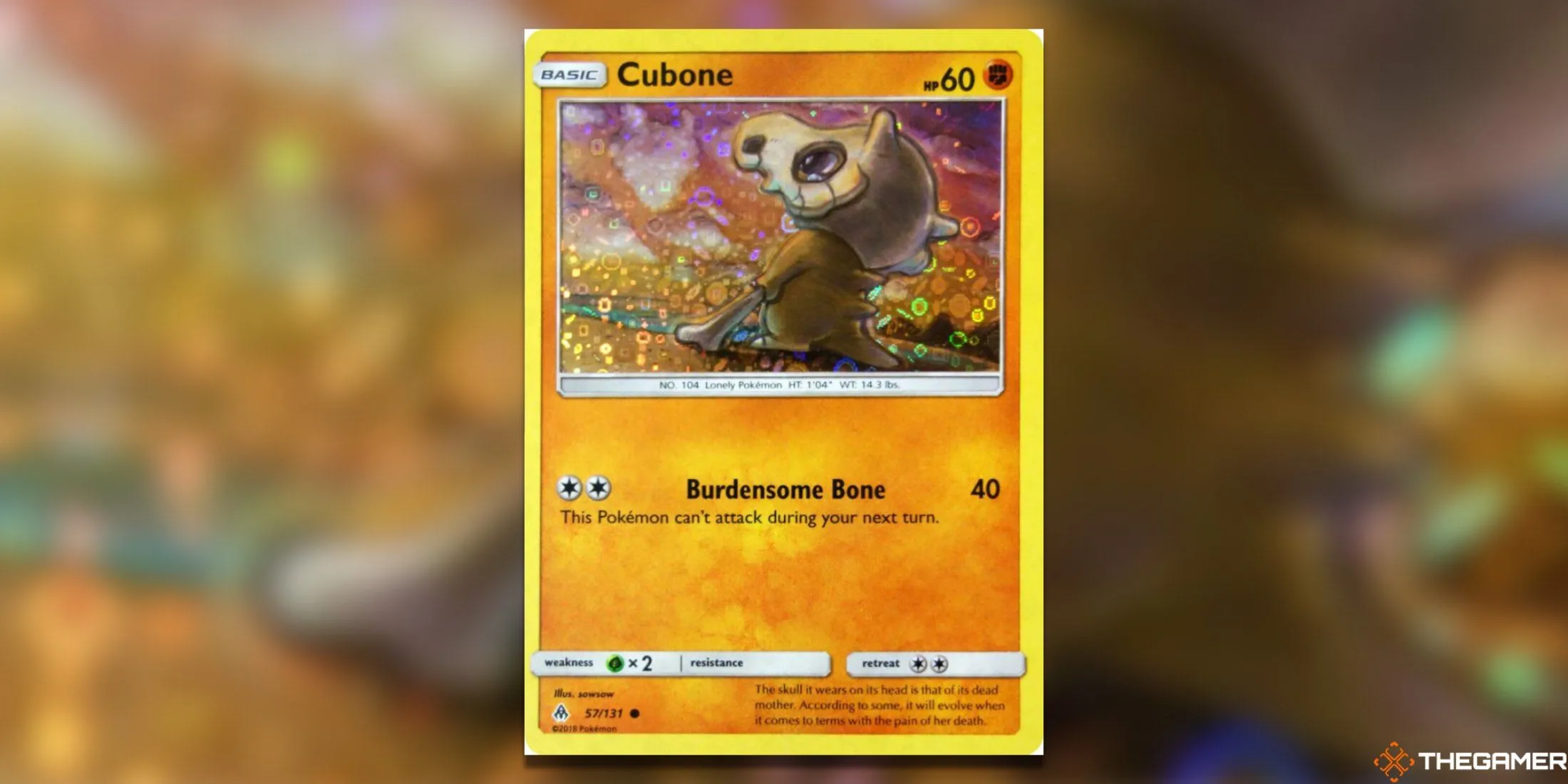 Thẻ bài Pokemon TCG Cubone 57/131 bản promo General Mills