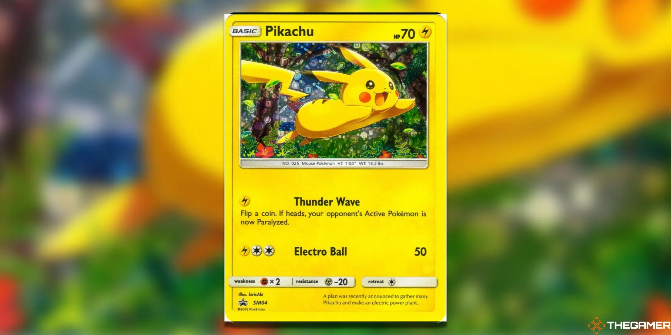 Thẻ bài Pokemon TCG Pikachu SM04 bản promo General Mills