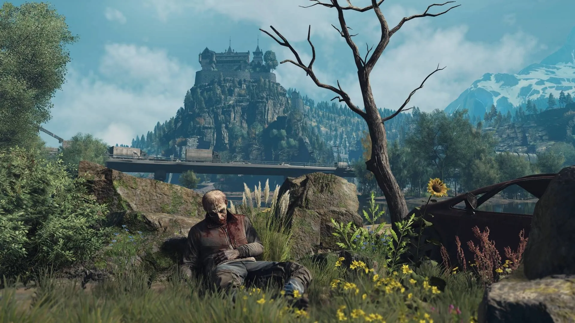 Thi thể kinh hoàng trong một khu vực hẻo lánh của bản đồ rộng lớn Dying Light The Beast