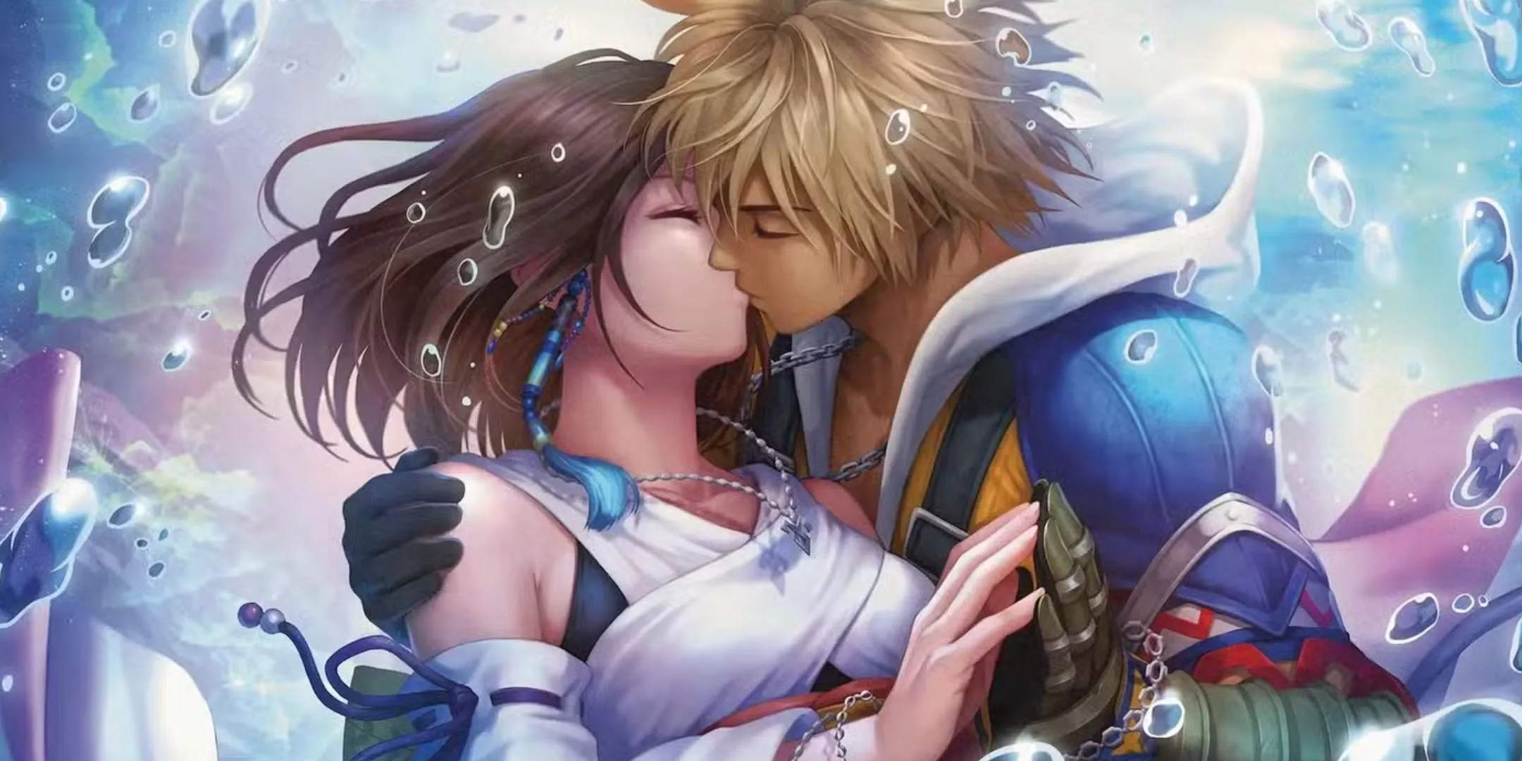 Tidus và Yuna trên thẻ bài Magic The Gathering Final Fantasy biểu trưng cho thành công doanh thu kỷ lục của bộ crossover